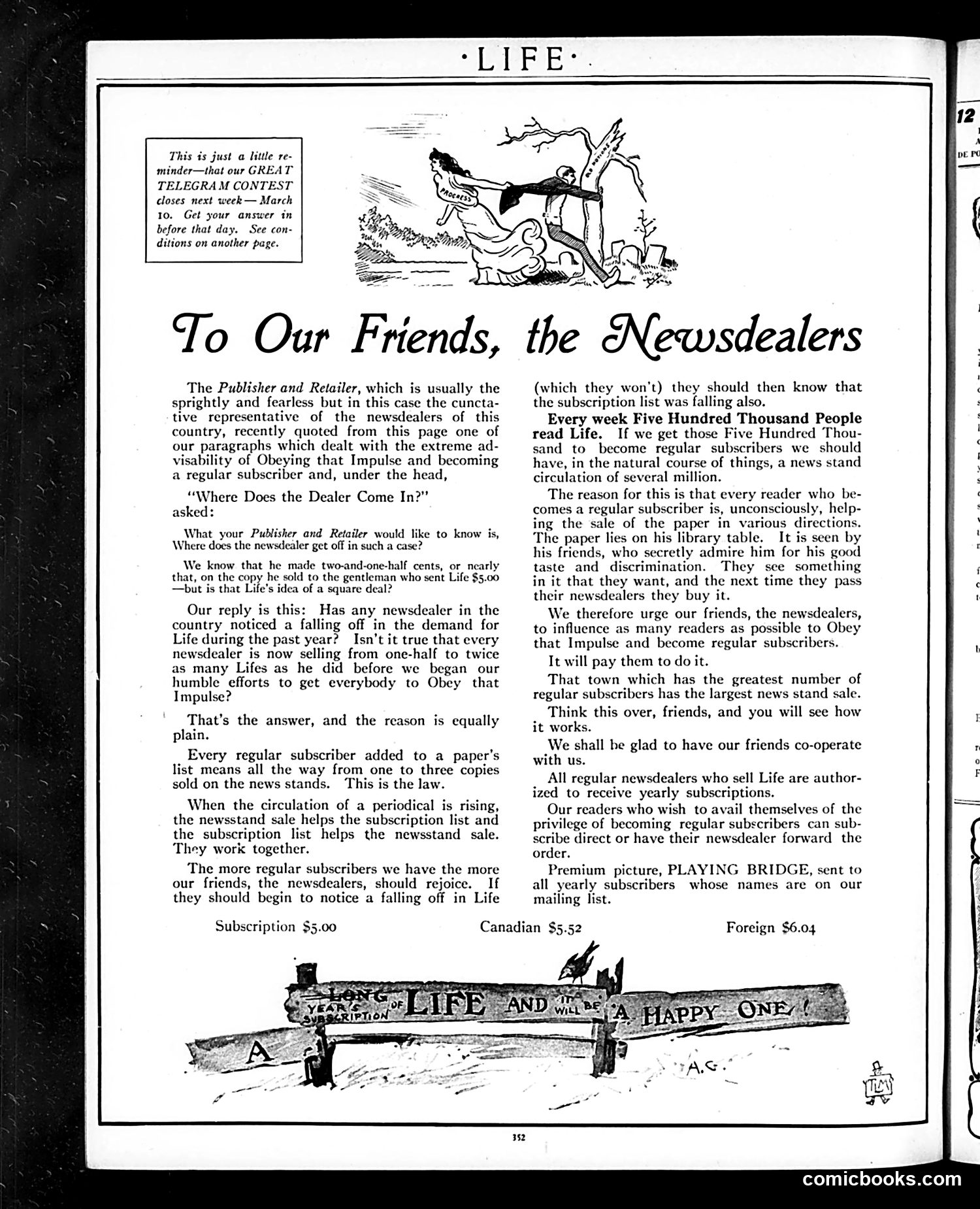 Life — March 3, 1910 — page 8: Life, 1910-03-03