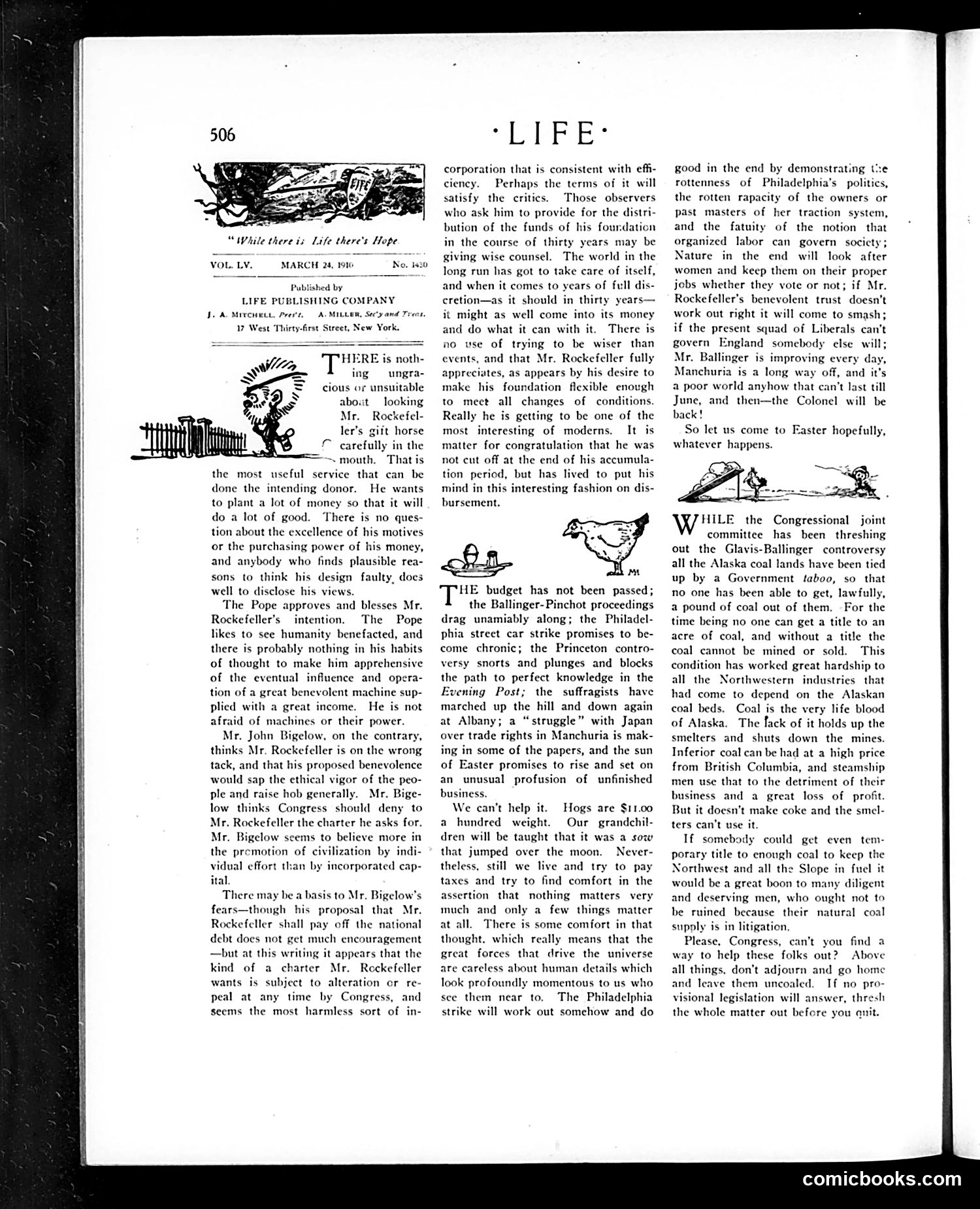 Life — March 24, 1910 — page 10: Life, 1910-03-24