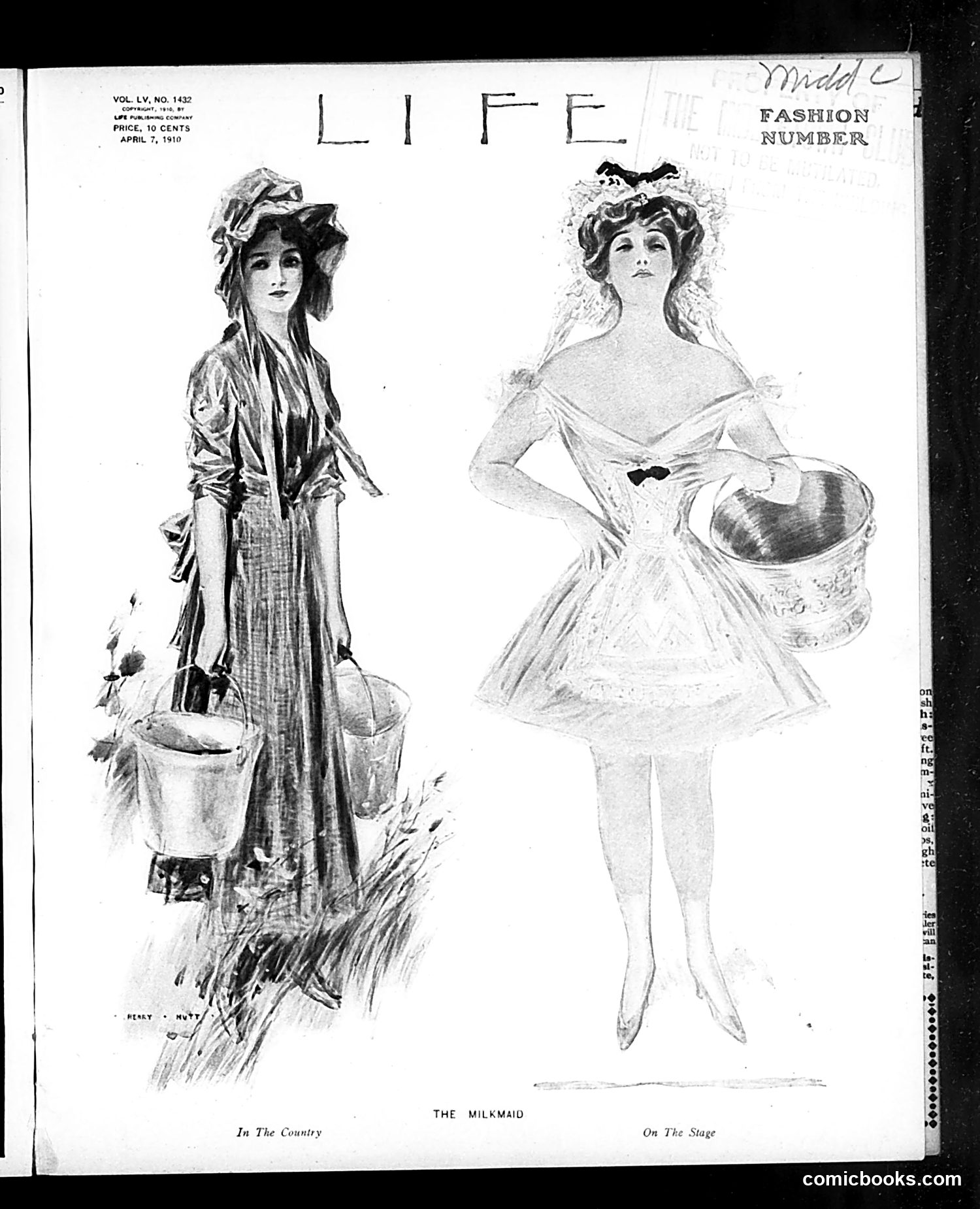 Life — April 7, 1910 — page 1: Life, 1910-04-07
