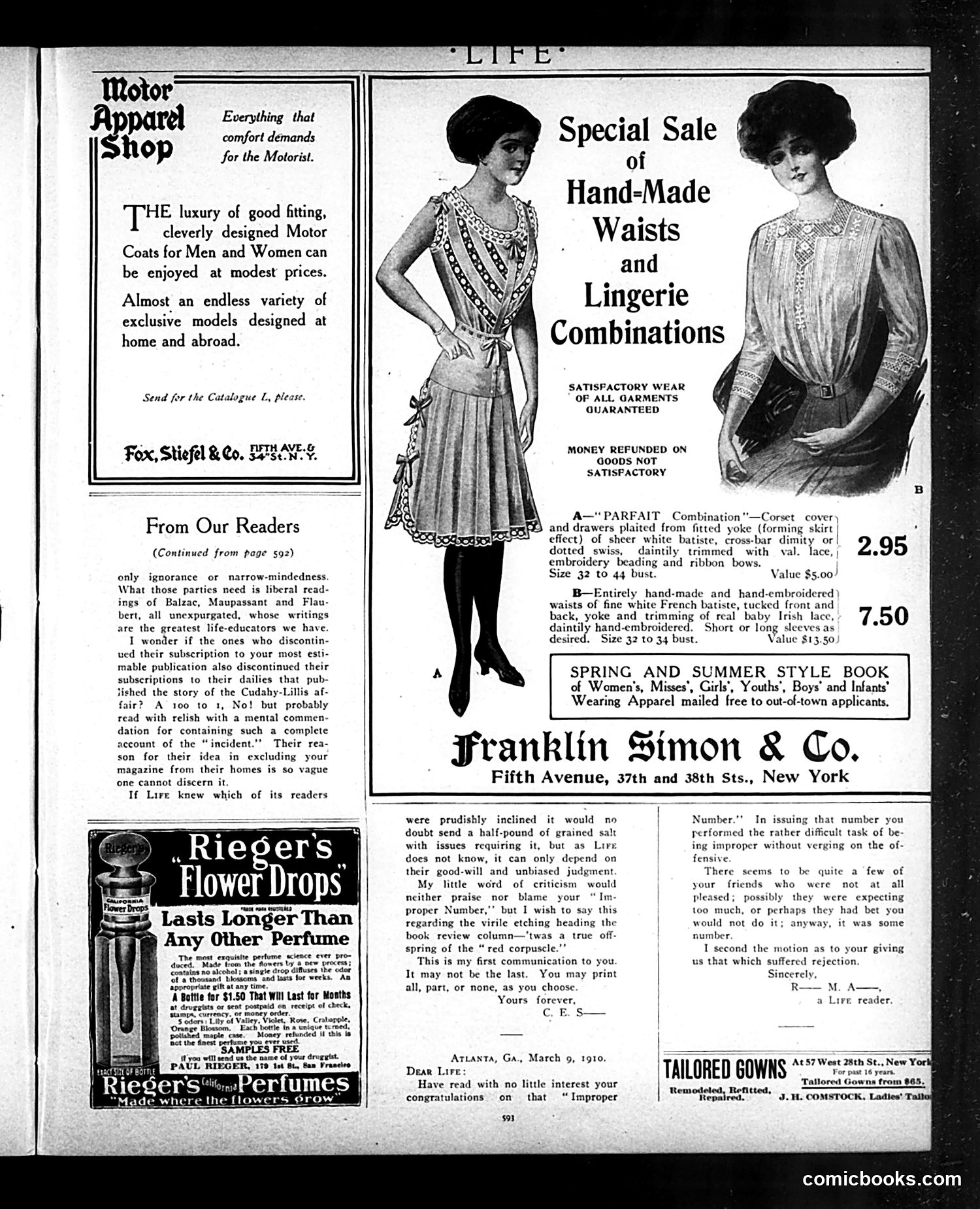 Life — April 7, 1910 — page 9: Life, 1910-04-07