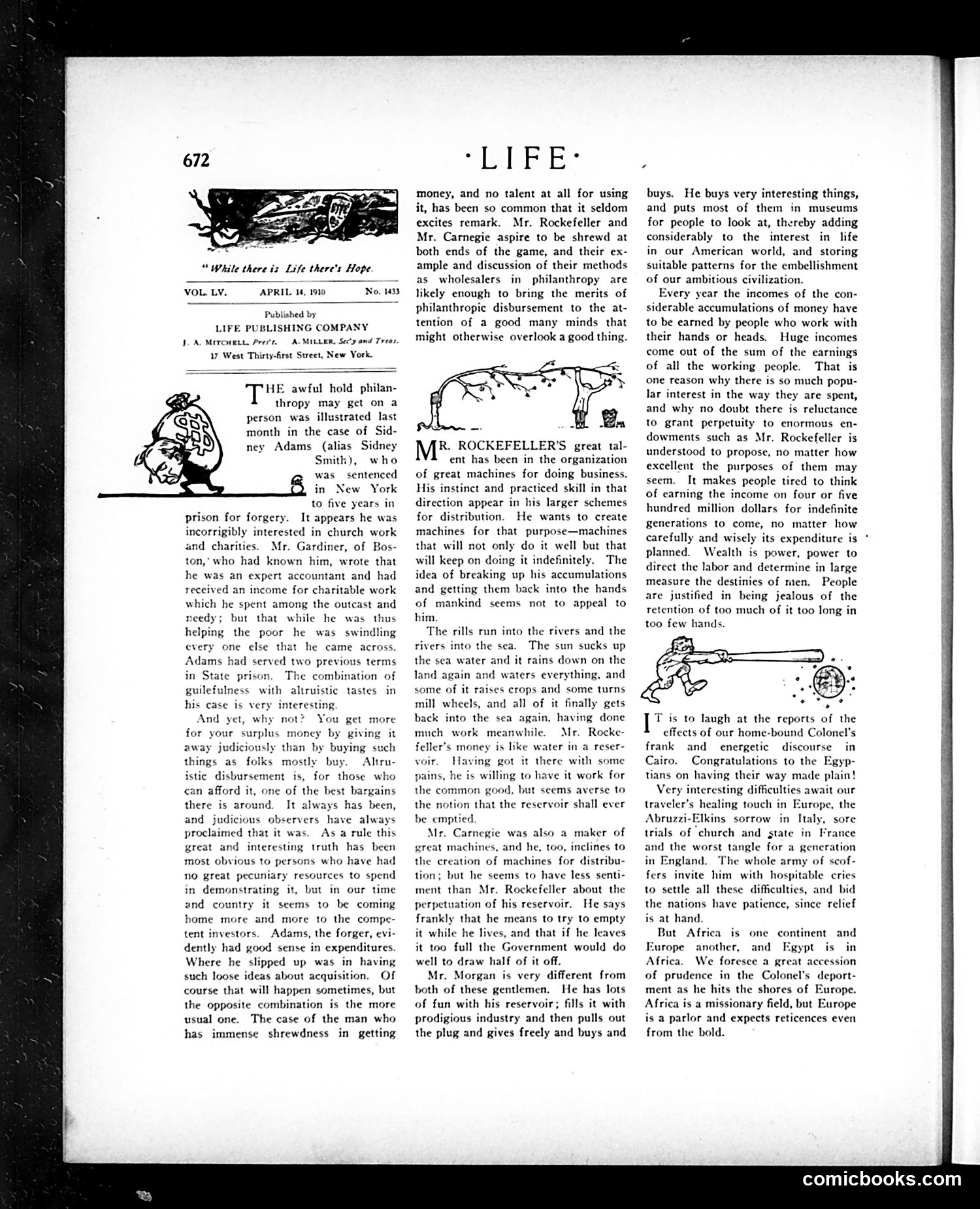 Life — April 14, 1910 — page 12: Life, 1910-04-14