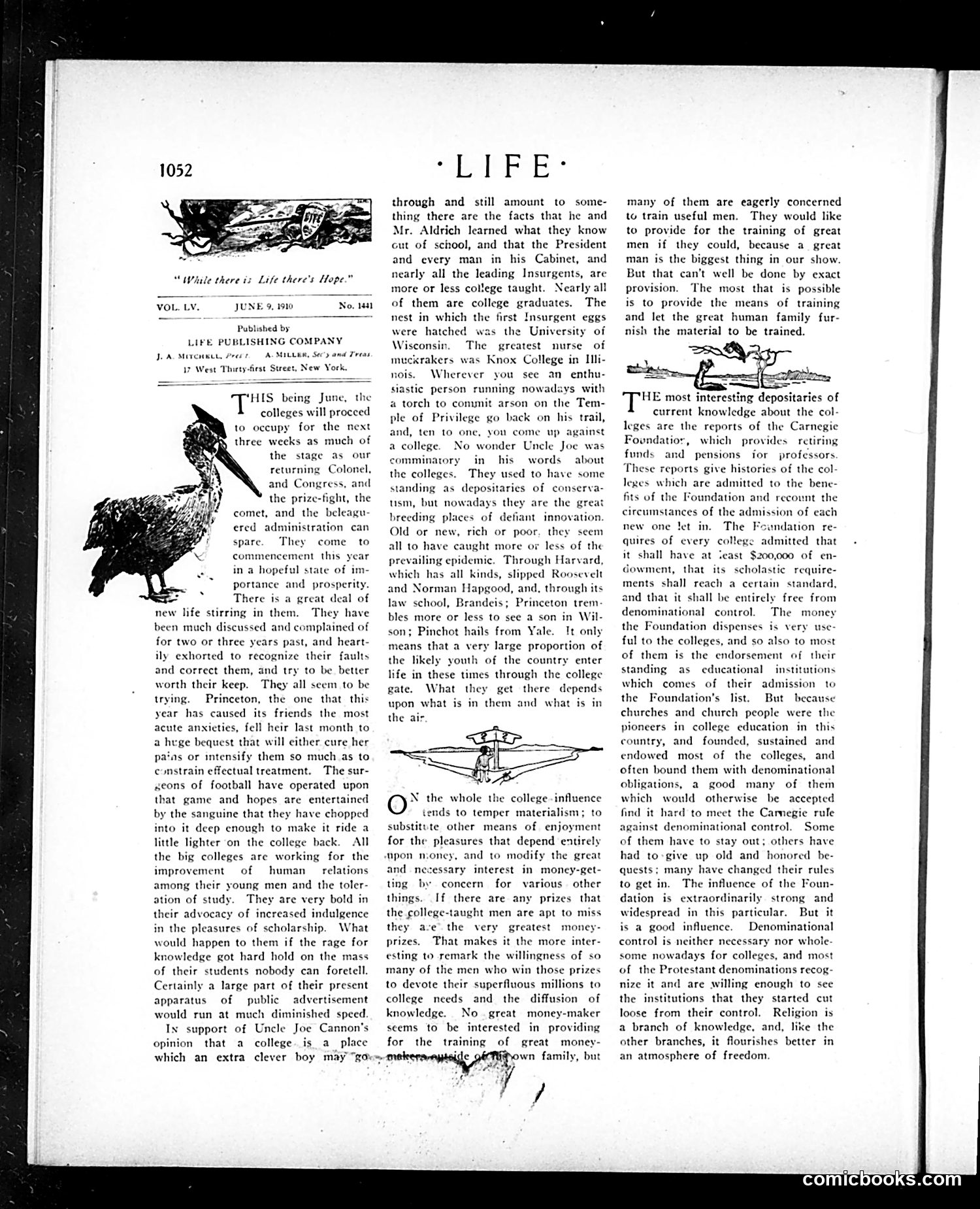 Life — June 9, 1910 — page 8: Life, 1910-06-09