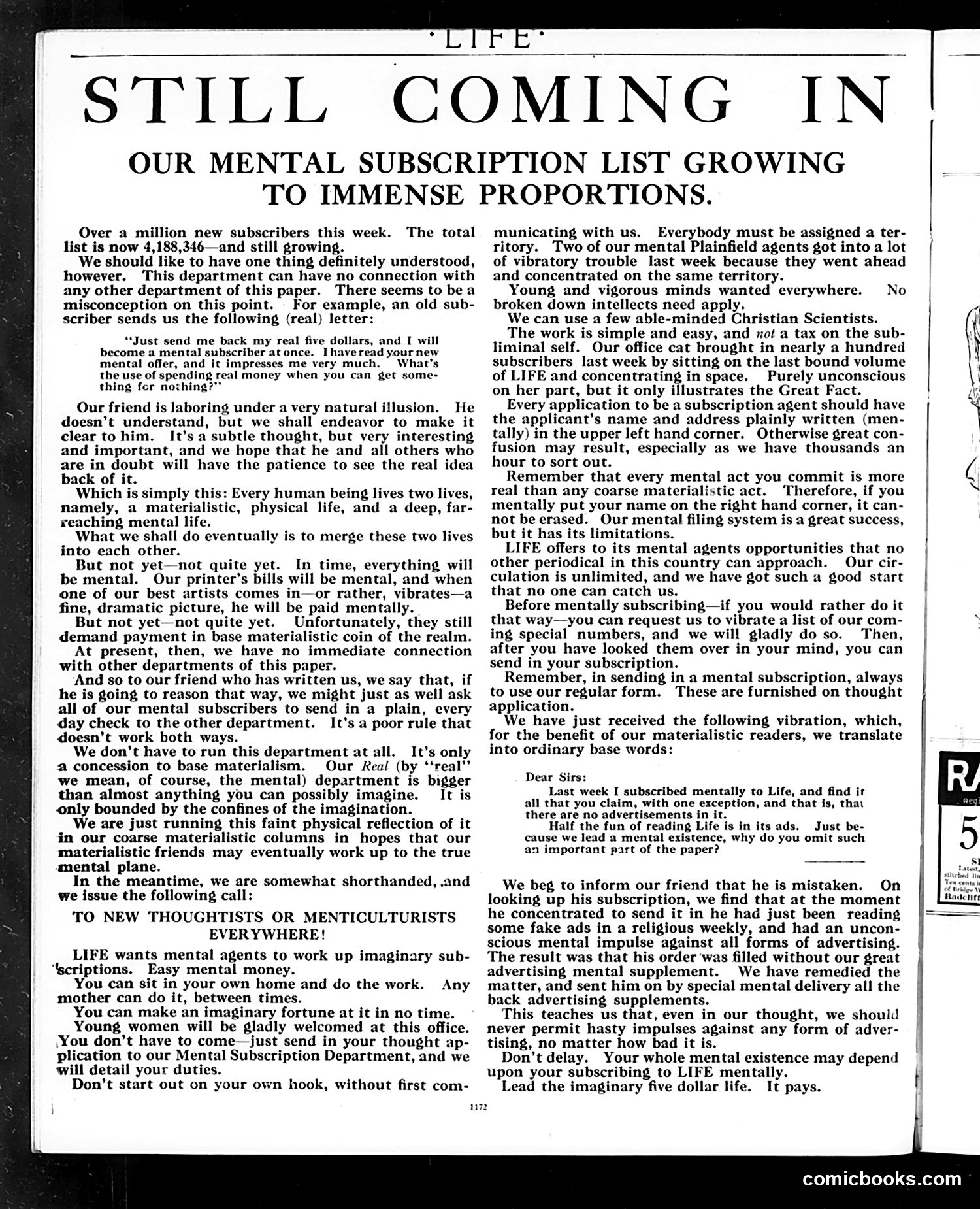 Life — June 30, 1910 — page 4: Life, 1910-06-30