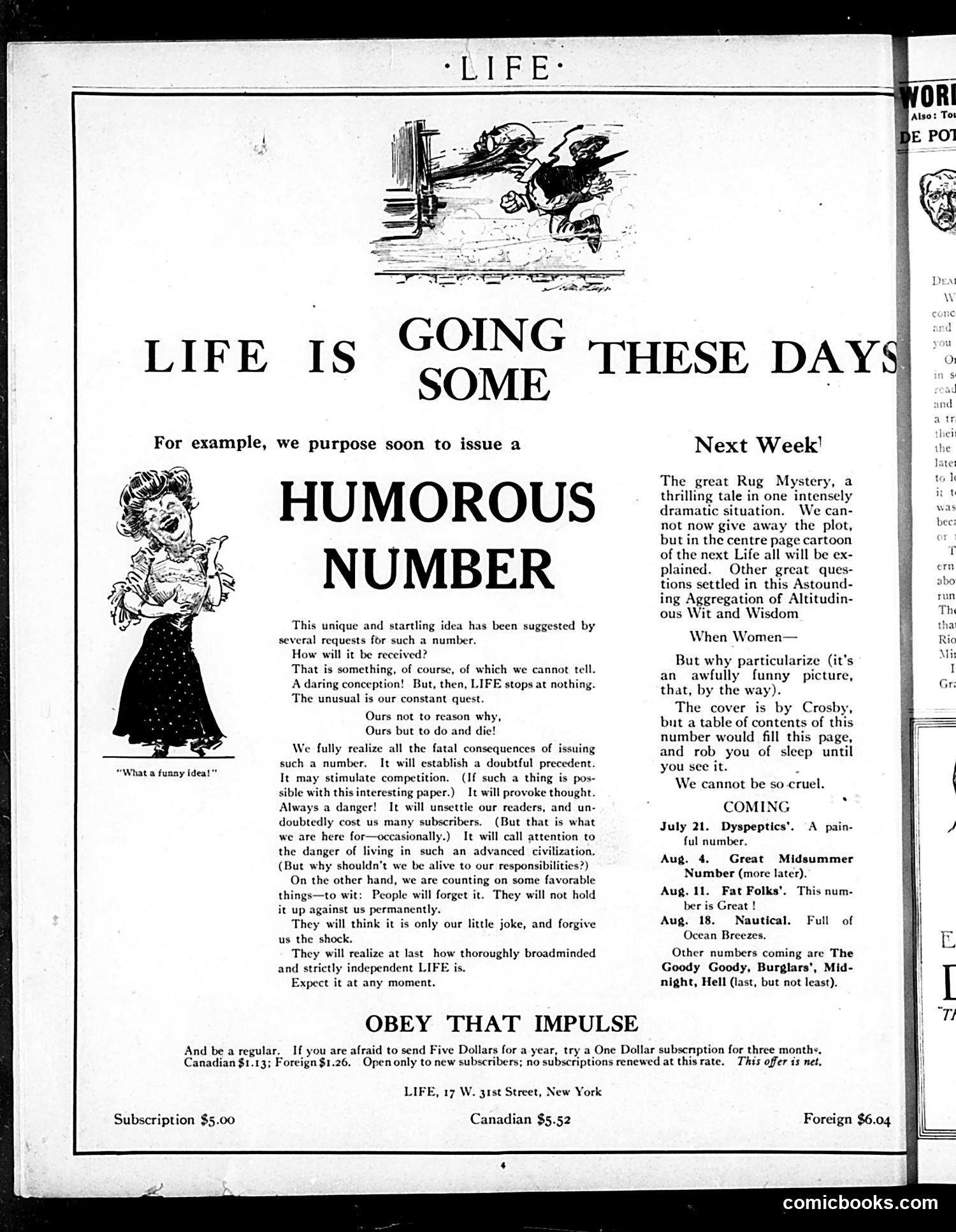 Life — July 7, 1910 — page 4: Life, 1910-07-07