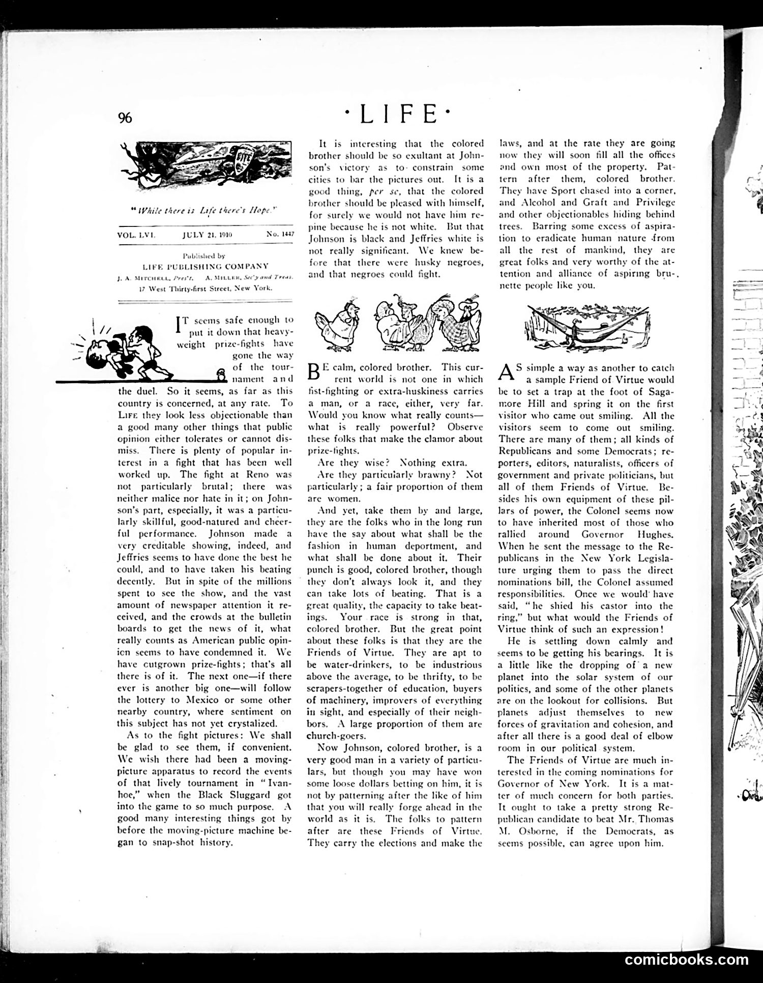 Life — July 21, 1910 — page 8: Life, 1910-07-21