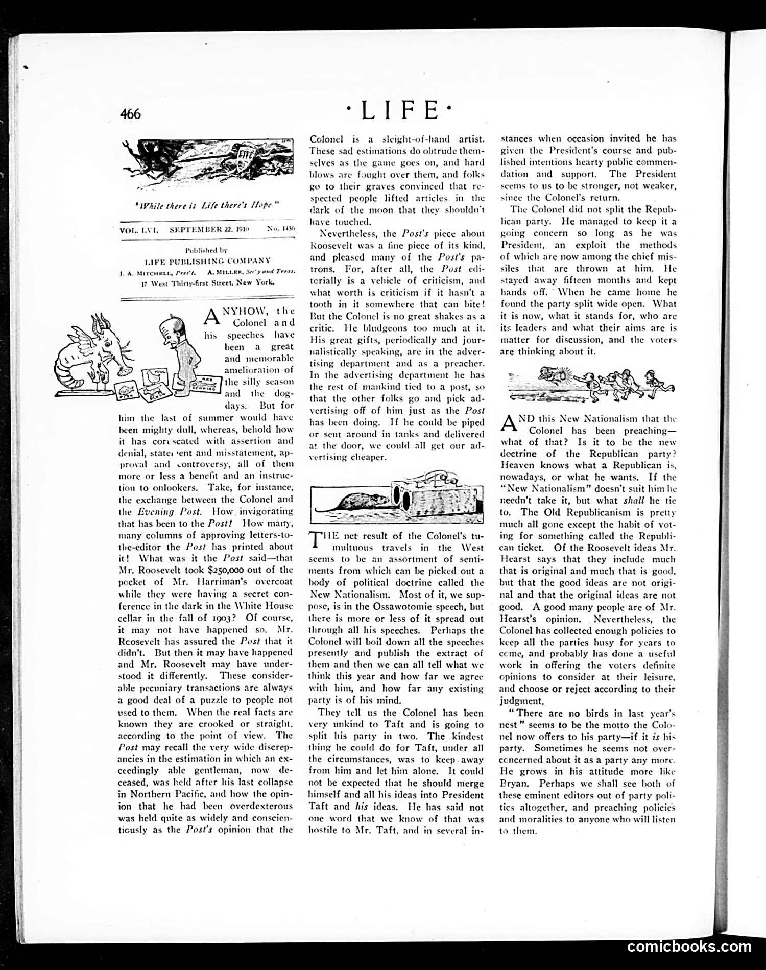 Life — September 22, 1910 — page 10: Life, 1910-09-22