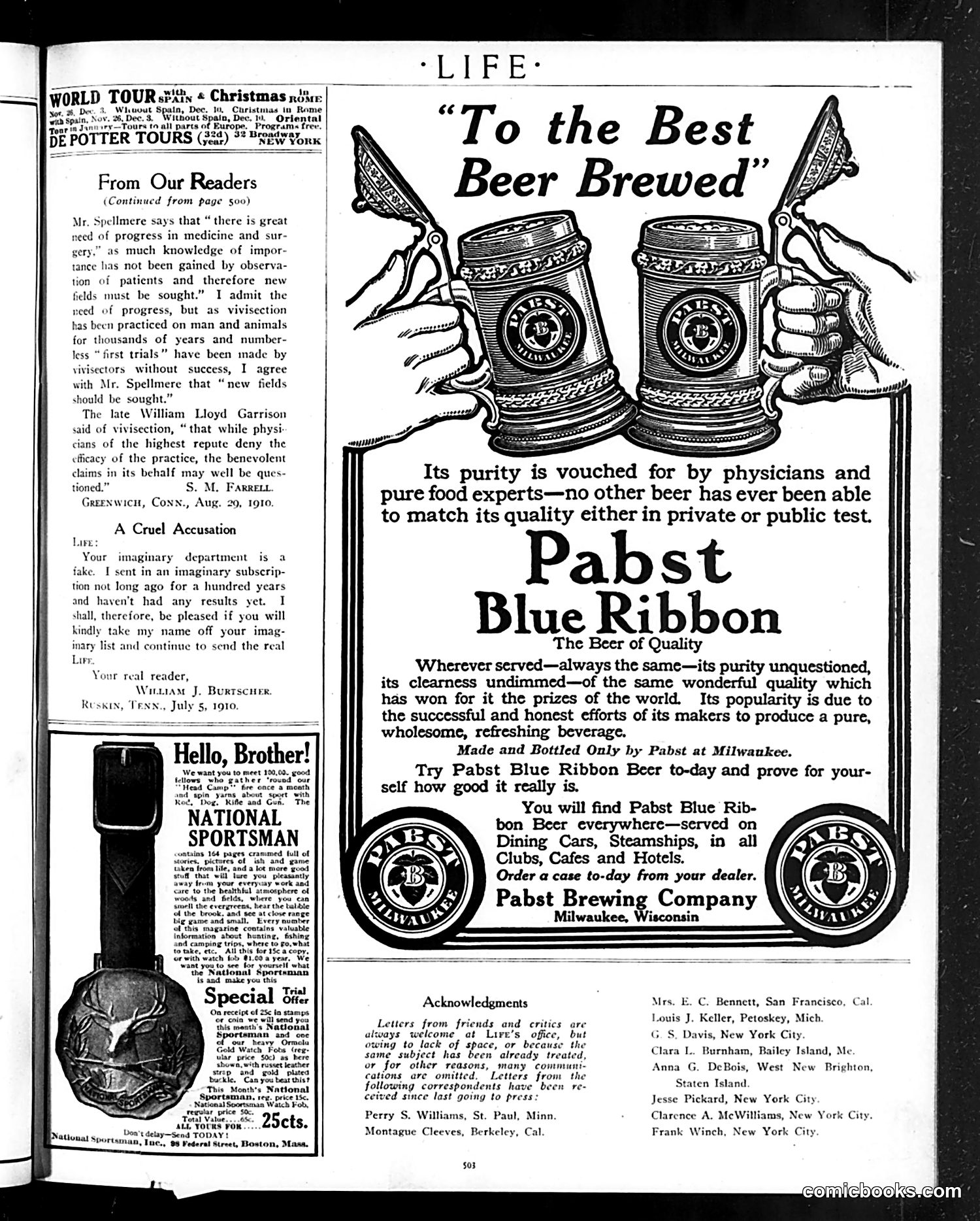 Life — September 29, 1910 — page 7: Life, 1910-09-29
