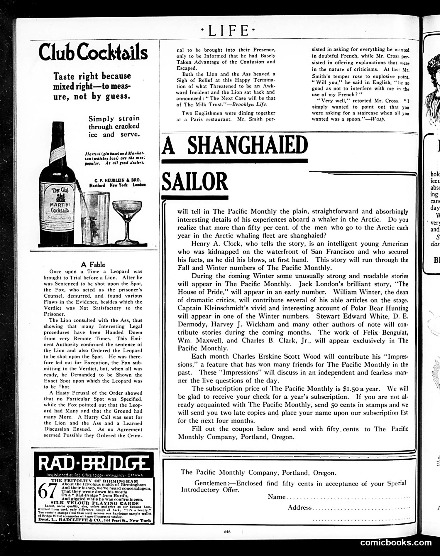Life — October 20, 1910 — page 6: Life, 1910-10-20