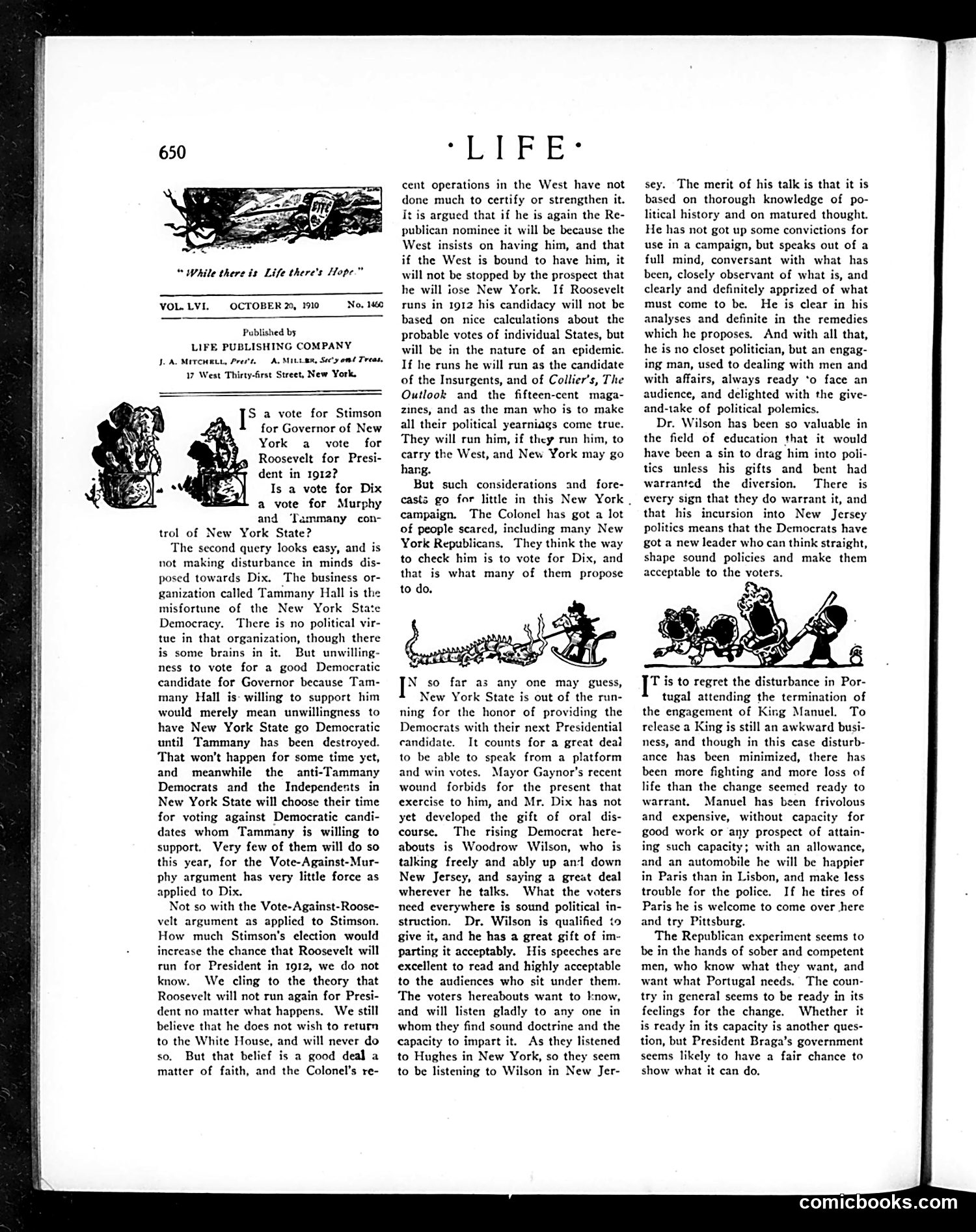 Life — October 20, 1910 — page 10: Life, 1910-10-20