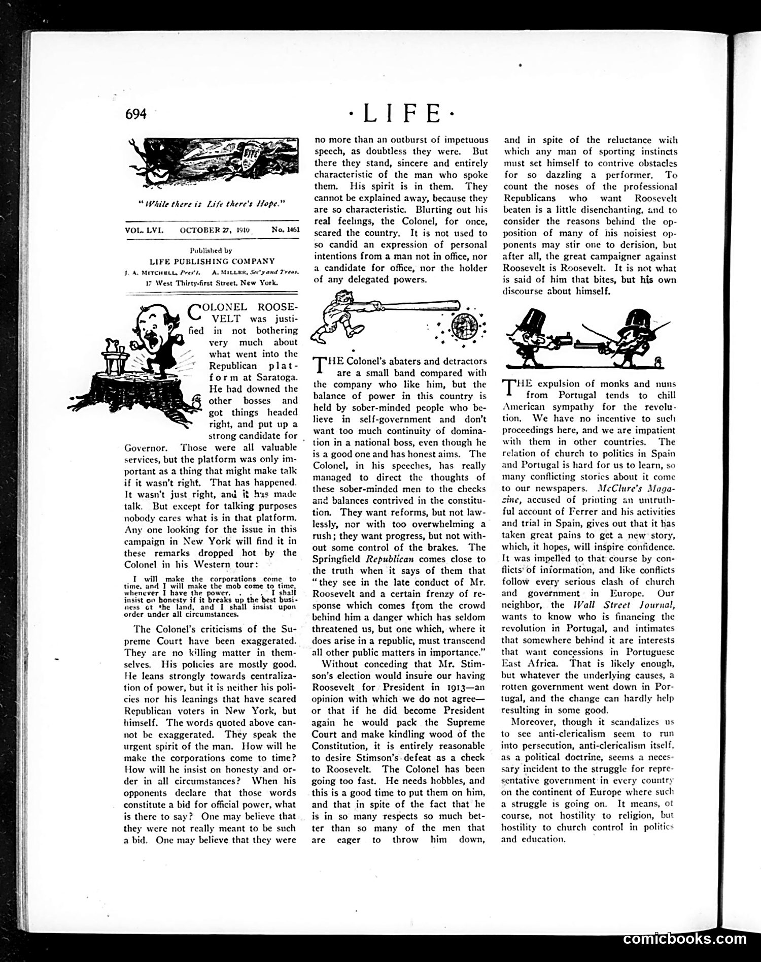 Life — October 27, 1910 — page 10: Life, 1910-10-27