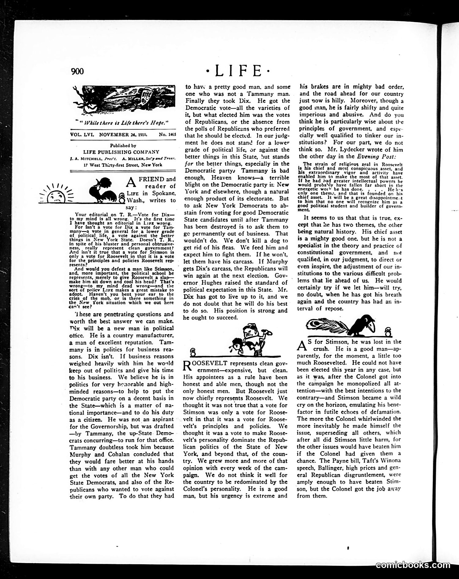Life — November 24, 1910 — page 12: Life, 1910-11-24