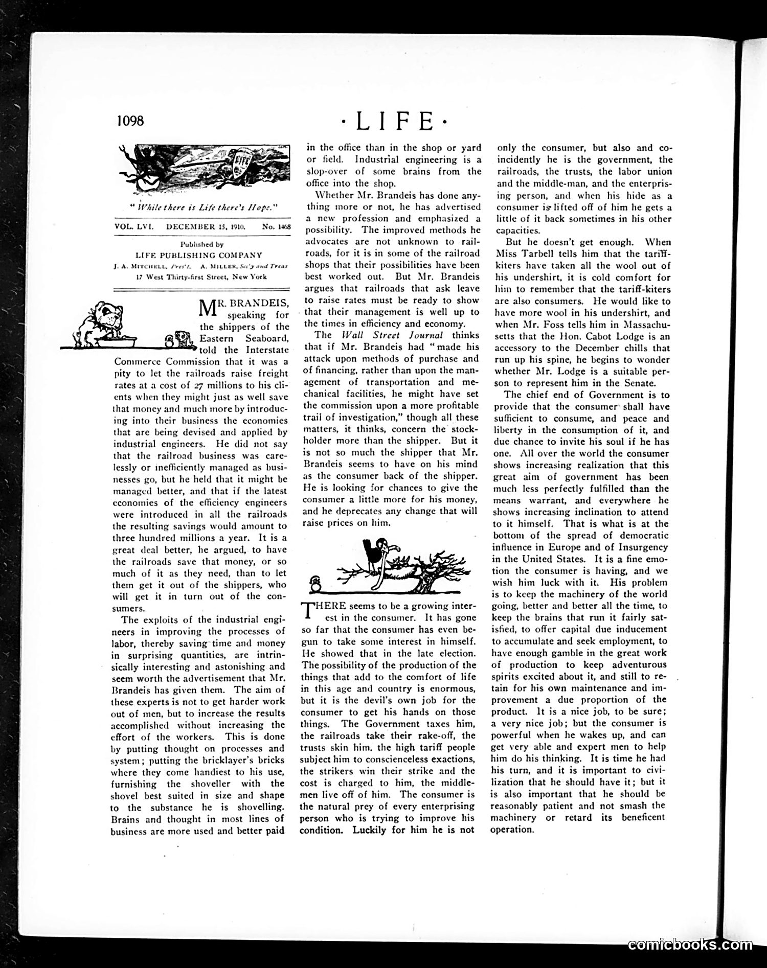 Life — December 15, 1910 — page 10: Life, 1910-12-15