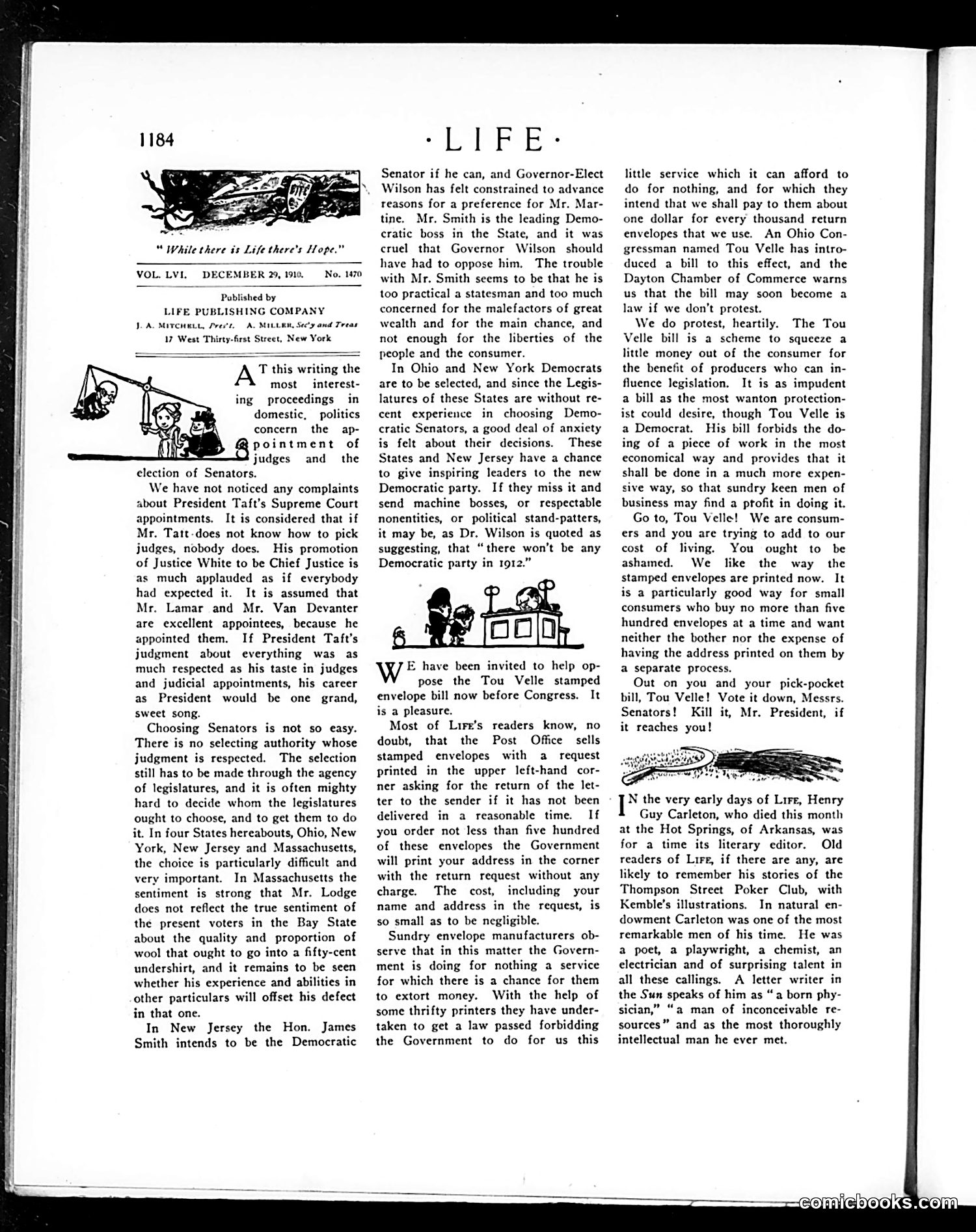 Life — December 29, 1910 — page 8: Life, 1910-12-29