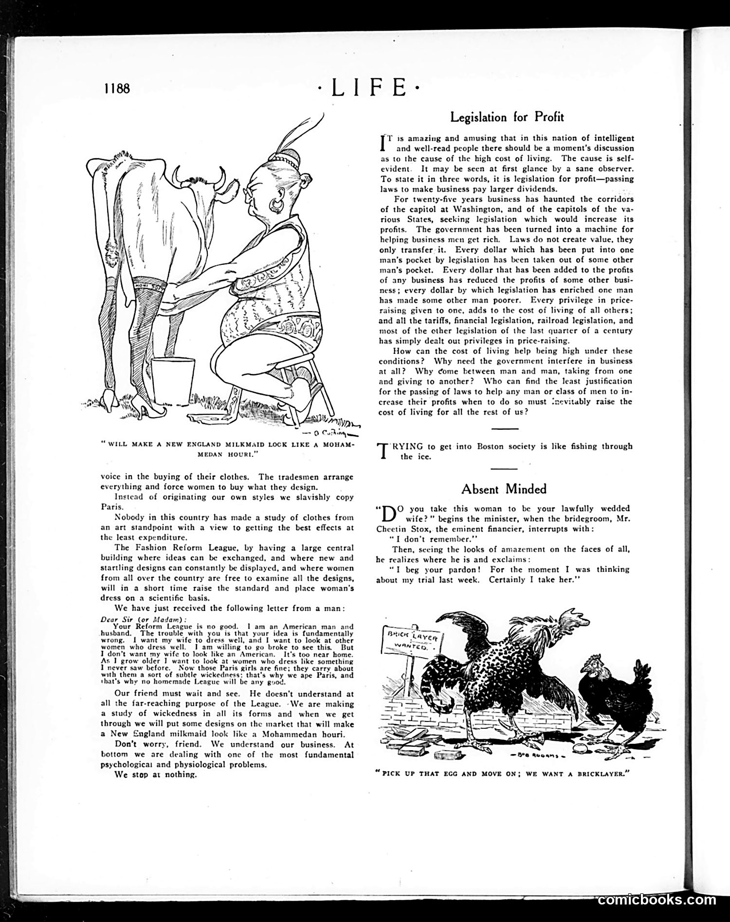 Life — December 29, 1910 — page 12: Life, 1910-12-29