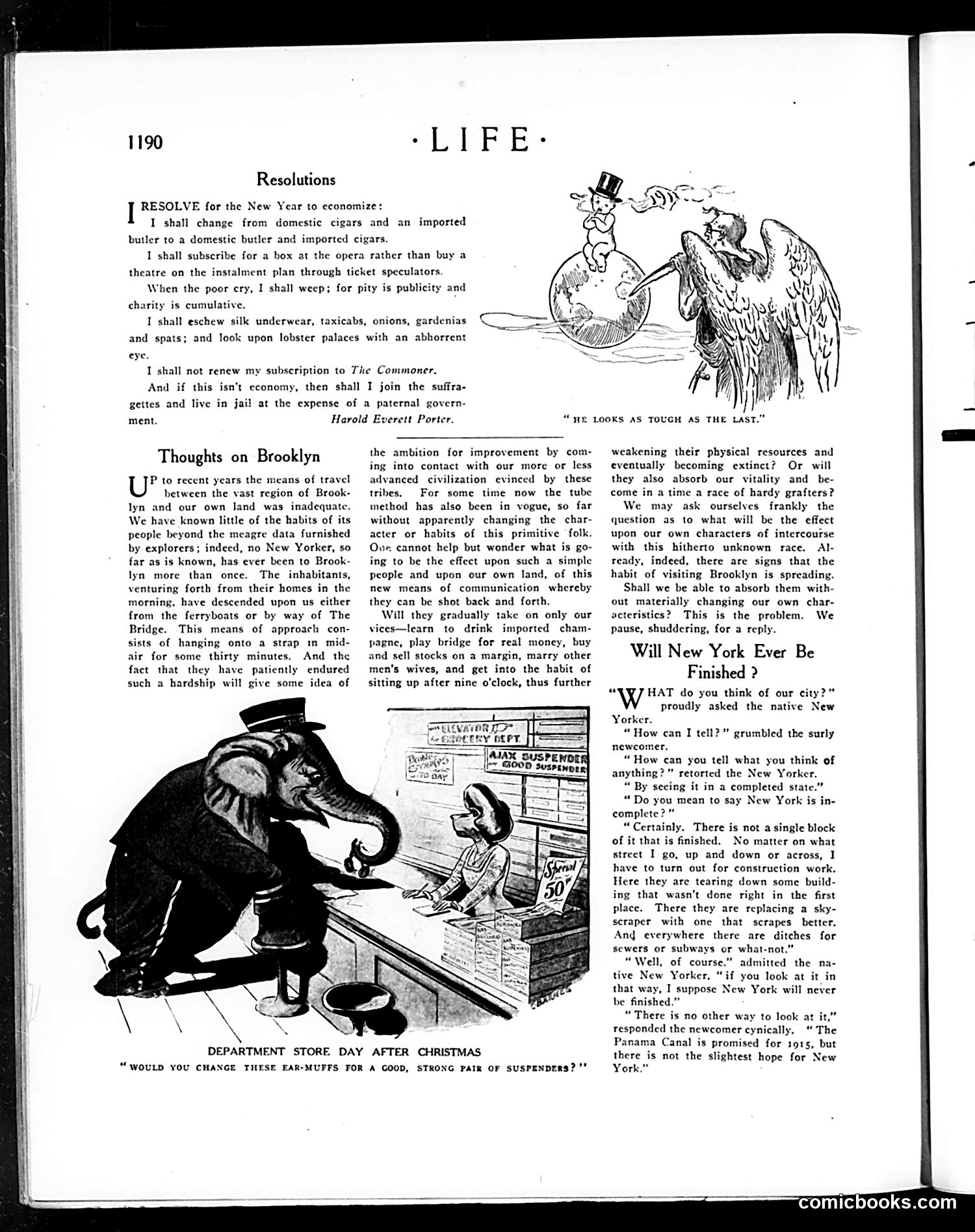 Life — December 29, 1910 — page 14: Life, 1910-12-29