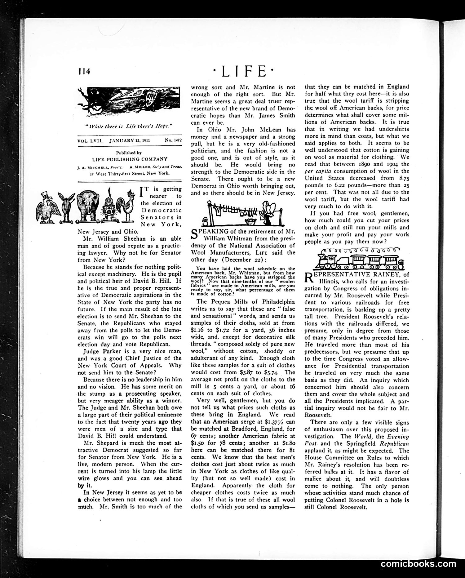 Life — January 12, 1911 — page 10: Life, 1911-01-12