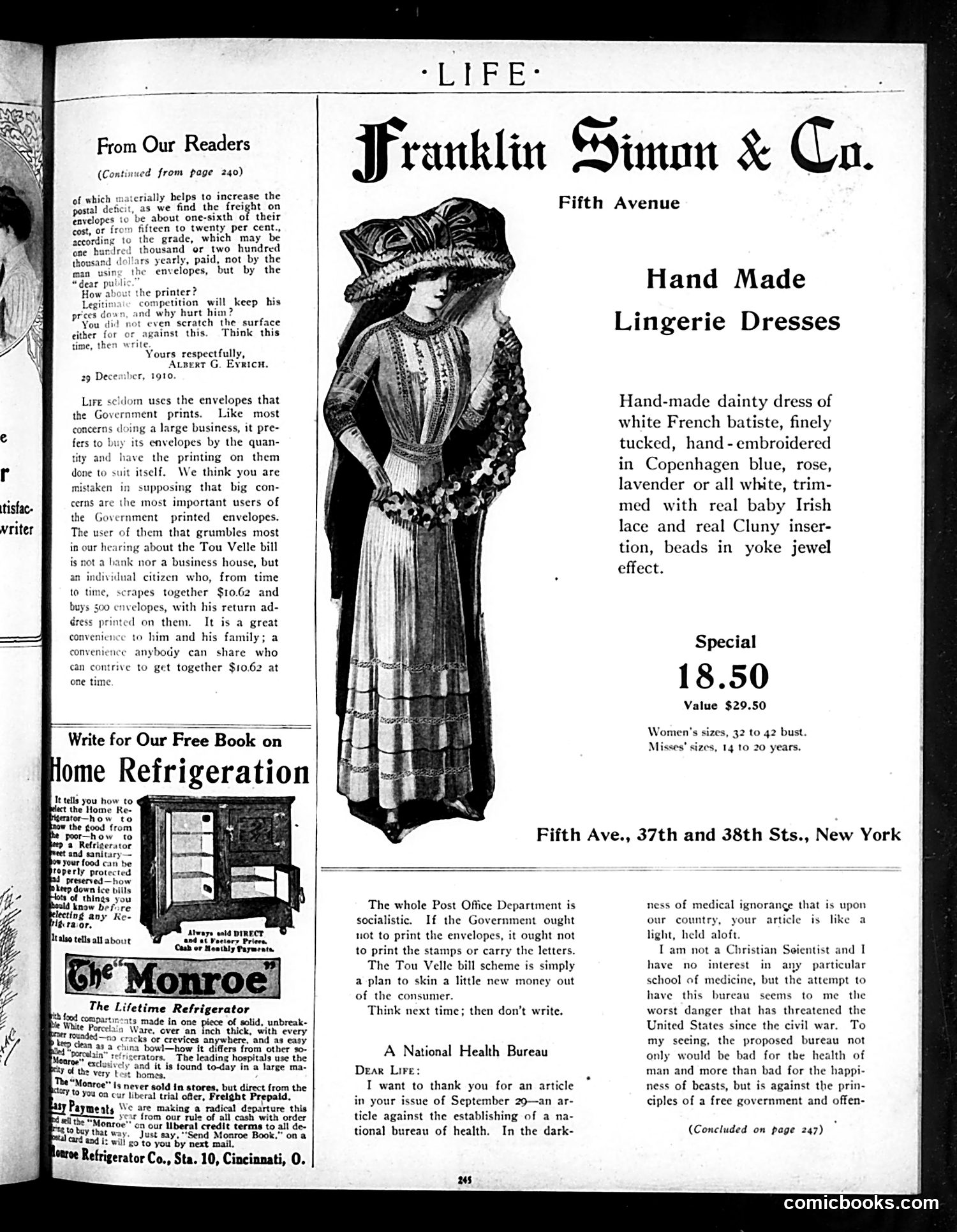 Life — February 2, 1911 — page 9: Life, 1911-02-02