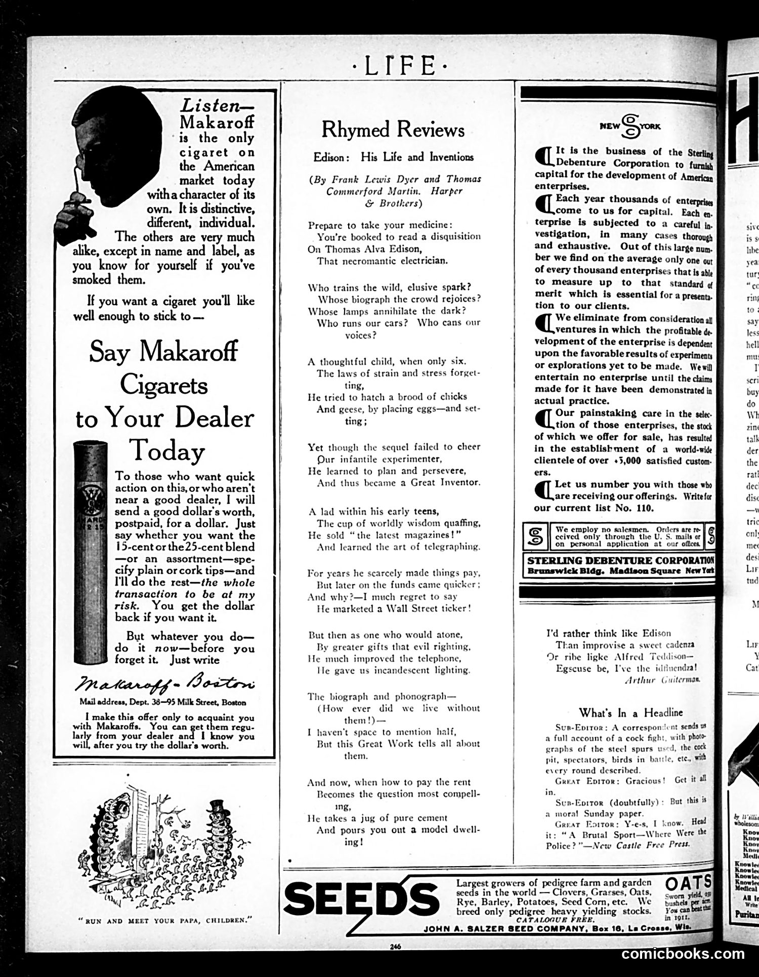 Life — February 2, 1911 — page 10: Life, 1911-02-02