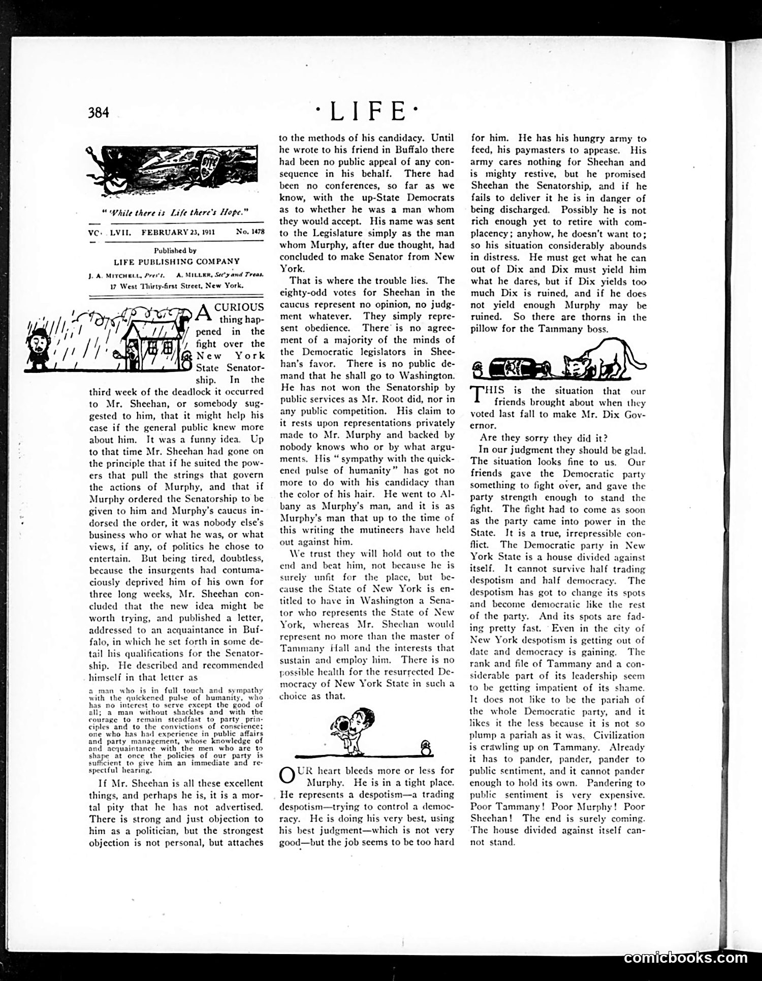 Life — February 23, 1911 — page 8: Life, 1911-02-23