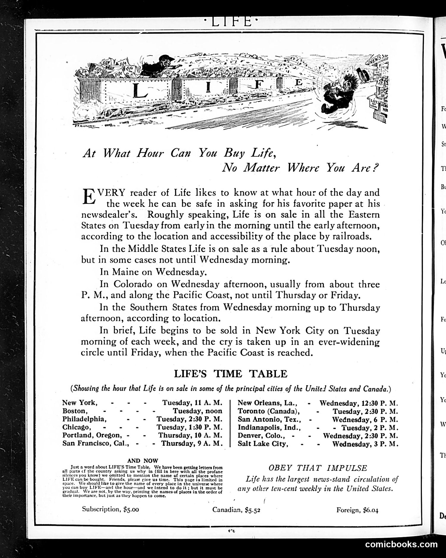 Life — March 2, 1911 — page 6: Life, 1911-03-02