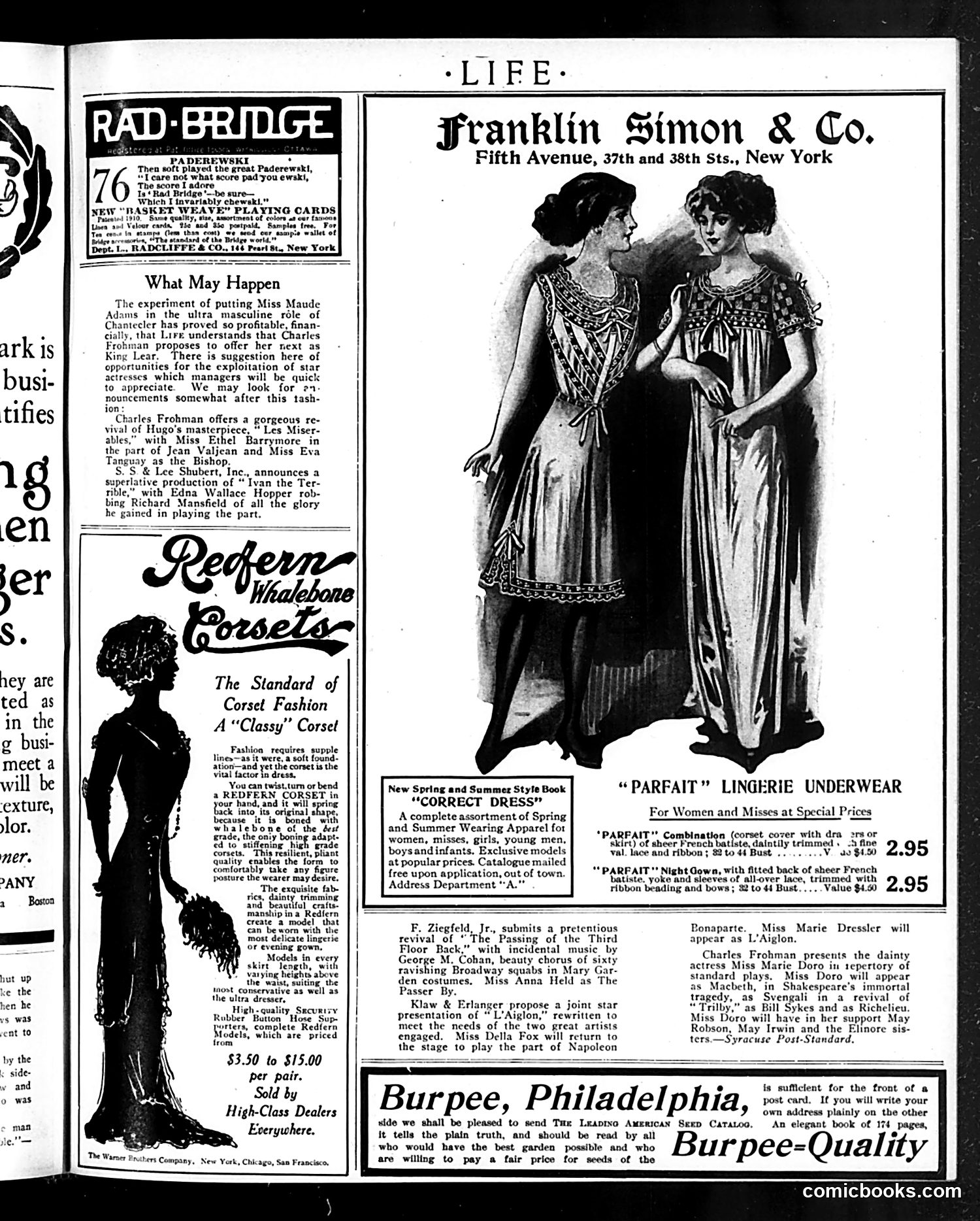 Life — March 2, 1911 — page 9: Life, 1911-03-02