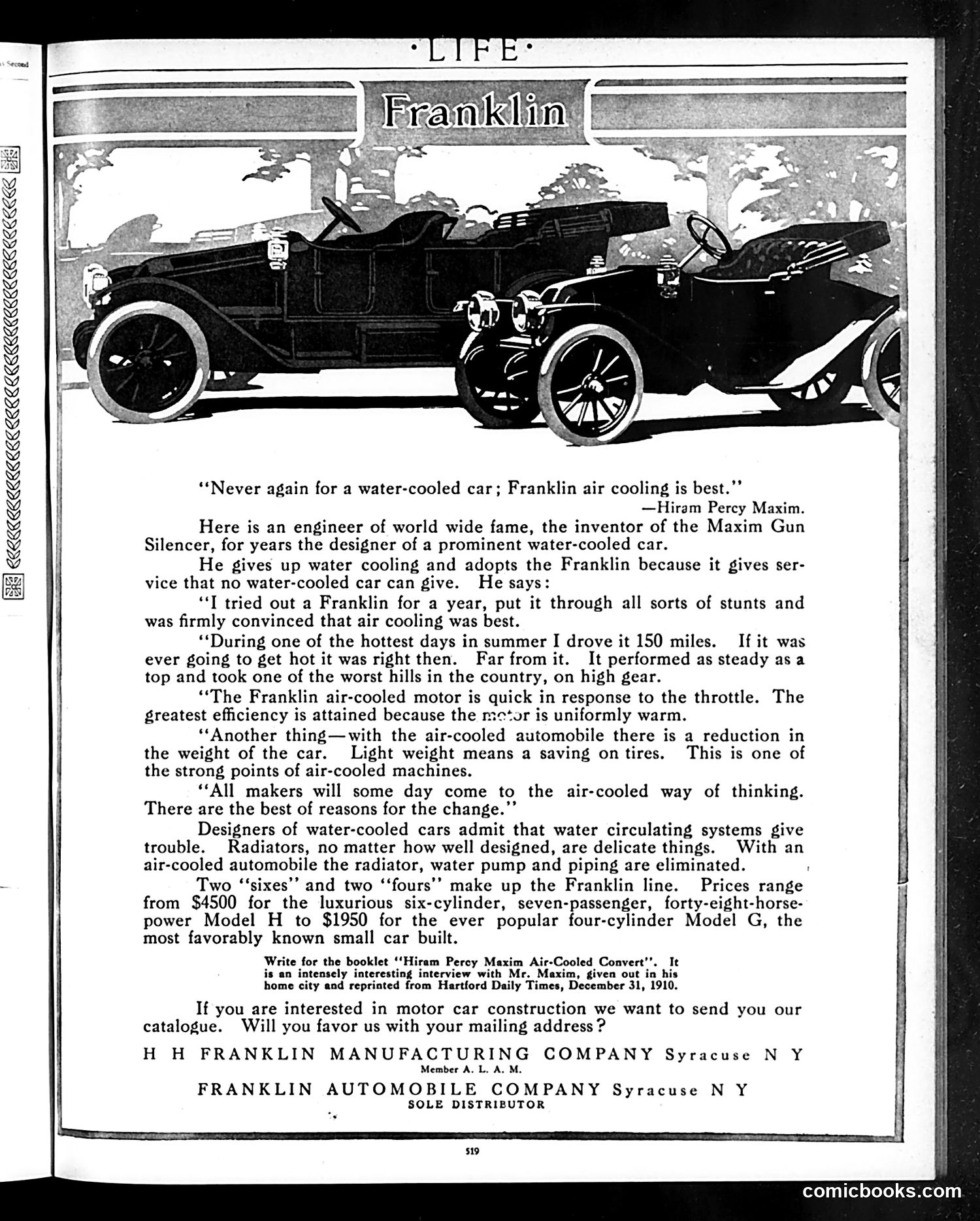 Life — March 16, 1911 — page 3: Life, 1911-03-16