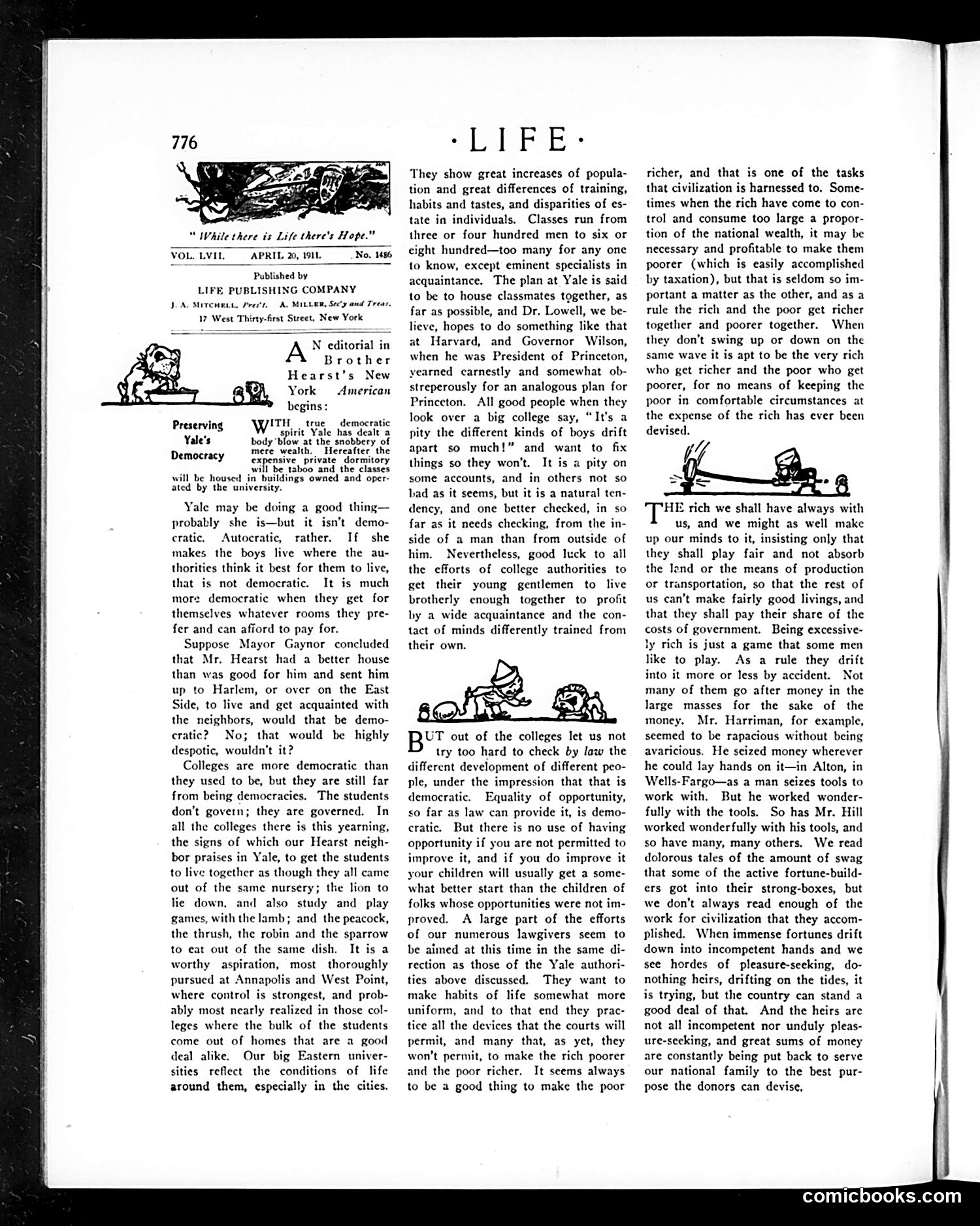 Life — April 20, 1911 — page 12: Life, 1911-04-20