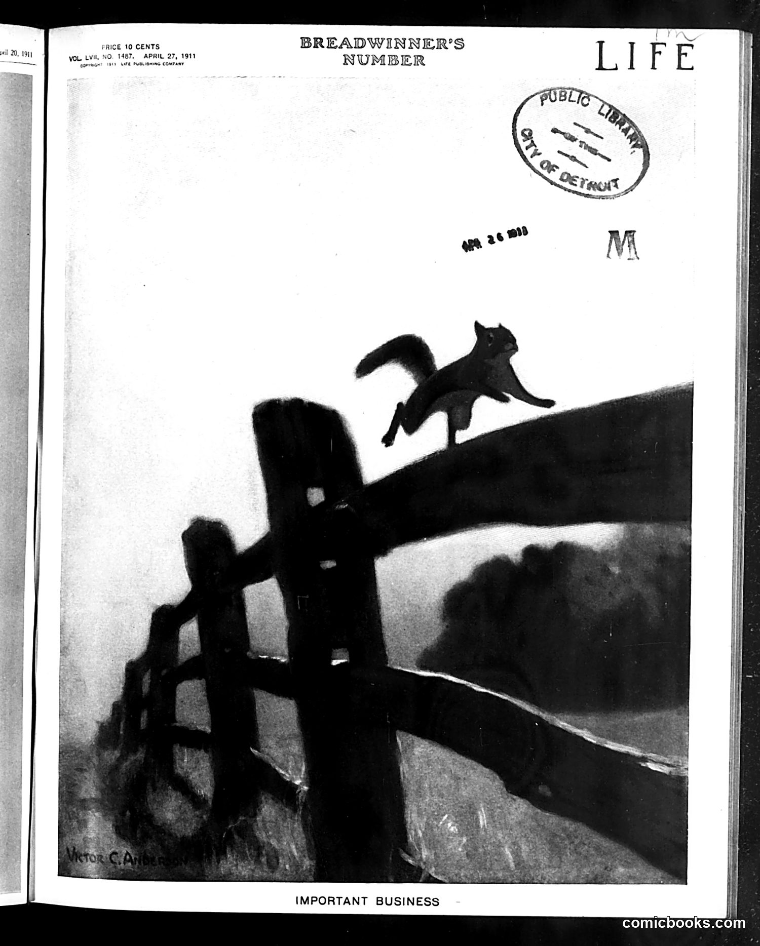 Life — April 27, 1911 — page 1: Life, 1911-04-27