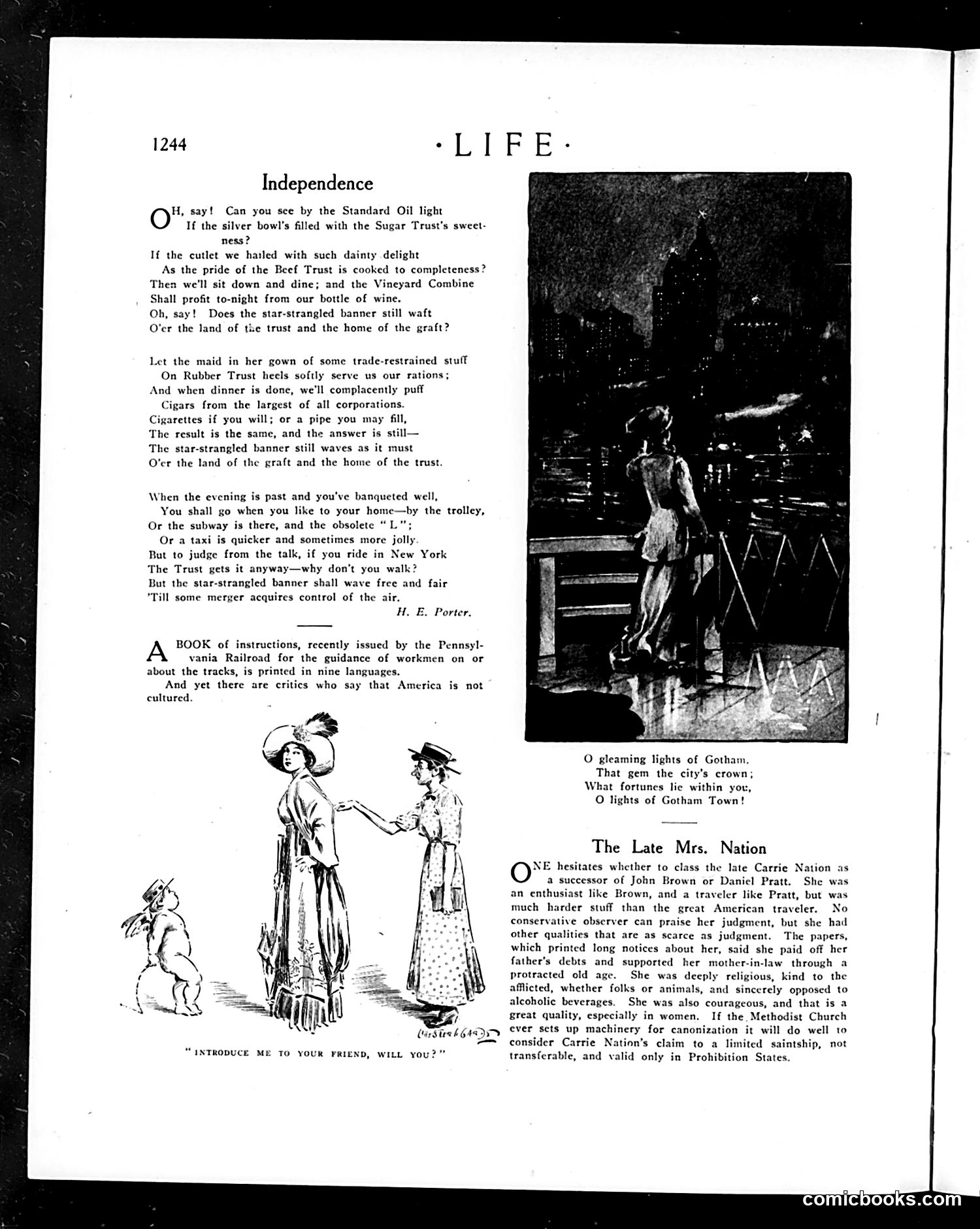 Life — June 29, 1911 — page 12: Life, 1911-06-29