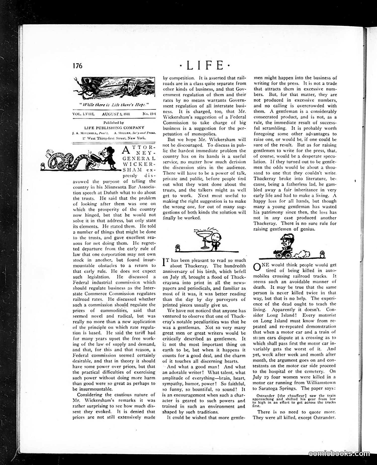 Life — August 3, 1911 — page 8: Life, 1911-08-03