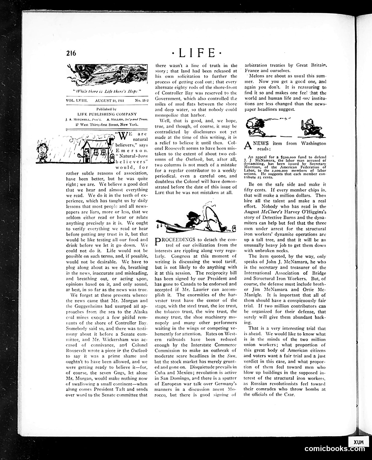 Life — August 10, 1911 — page 8: Life, 1911-08-10
