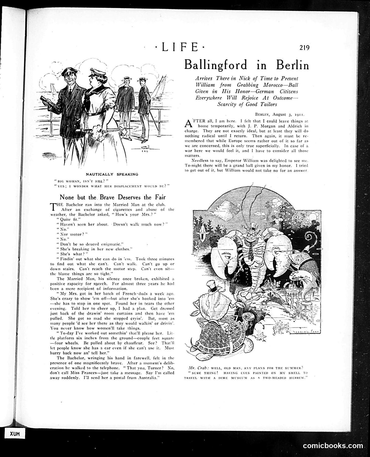 Life — August 10, 1911 — page 11: Life, 1911-08-10