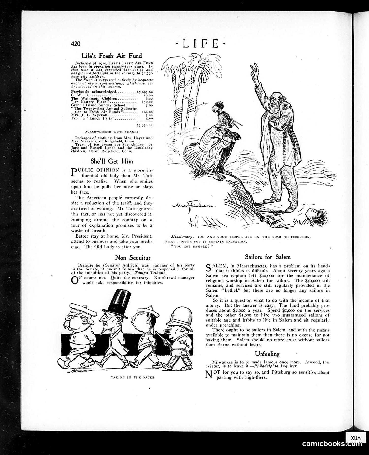 Life — September 14, 1911 — page 12: Life, 1911-09-14