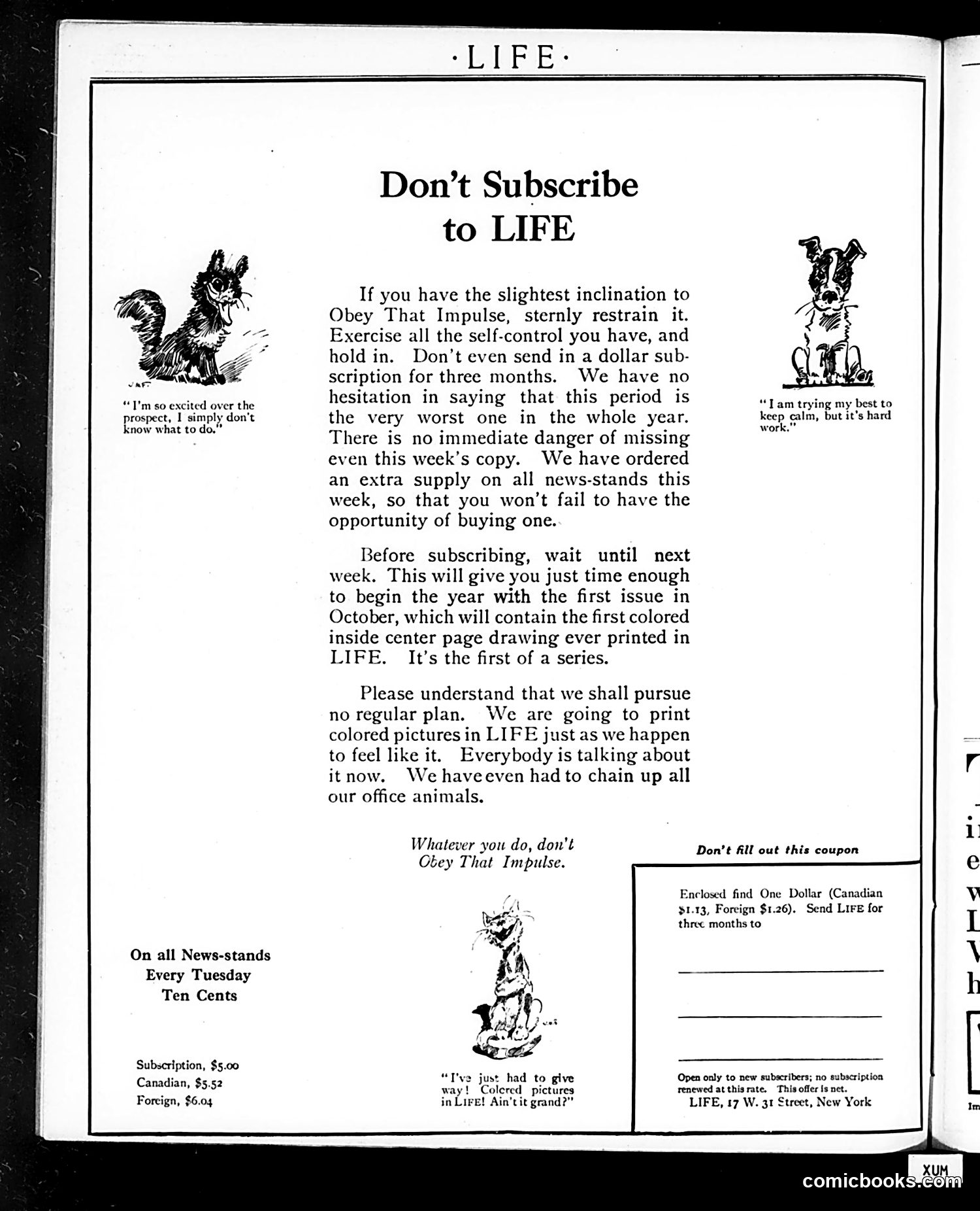 Life — September 21, 1911 — page 4: Life, 1911-09-21