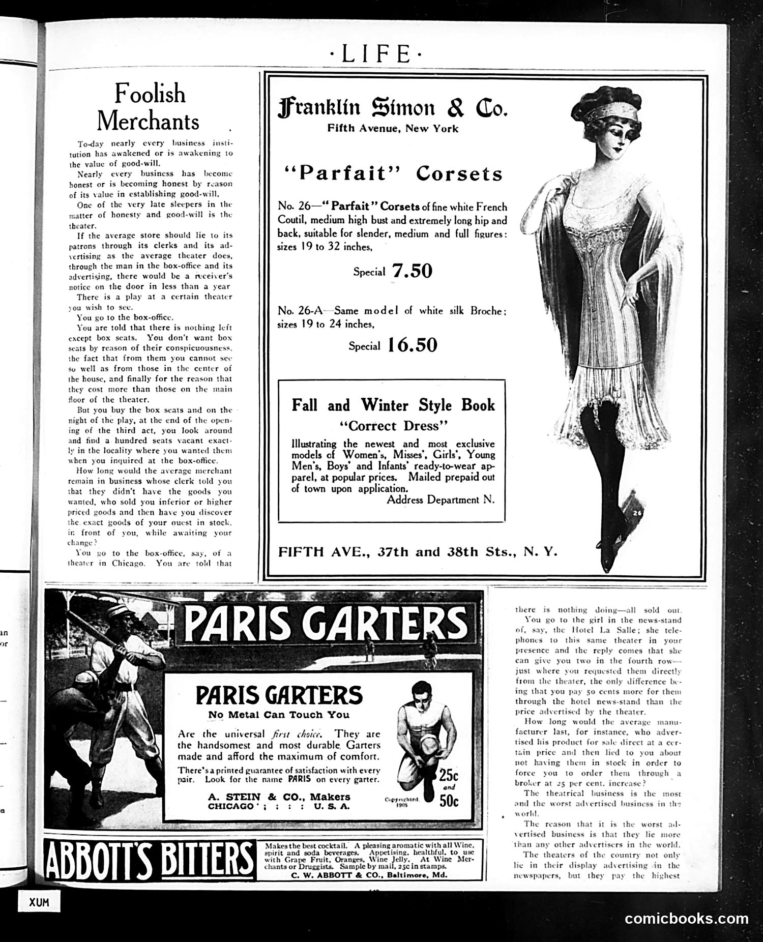 Life — October 19, 1911 — page 5: Life, 1911-10-19
