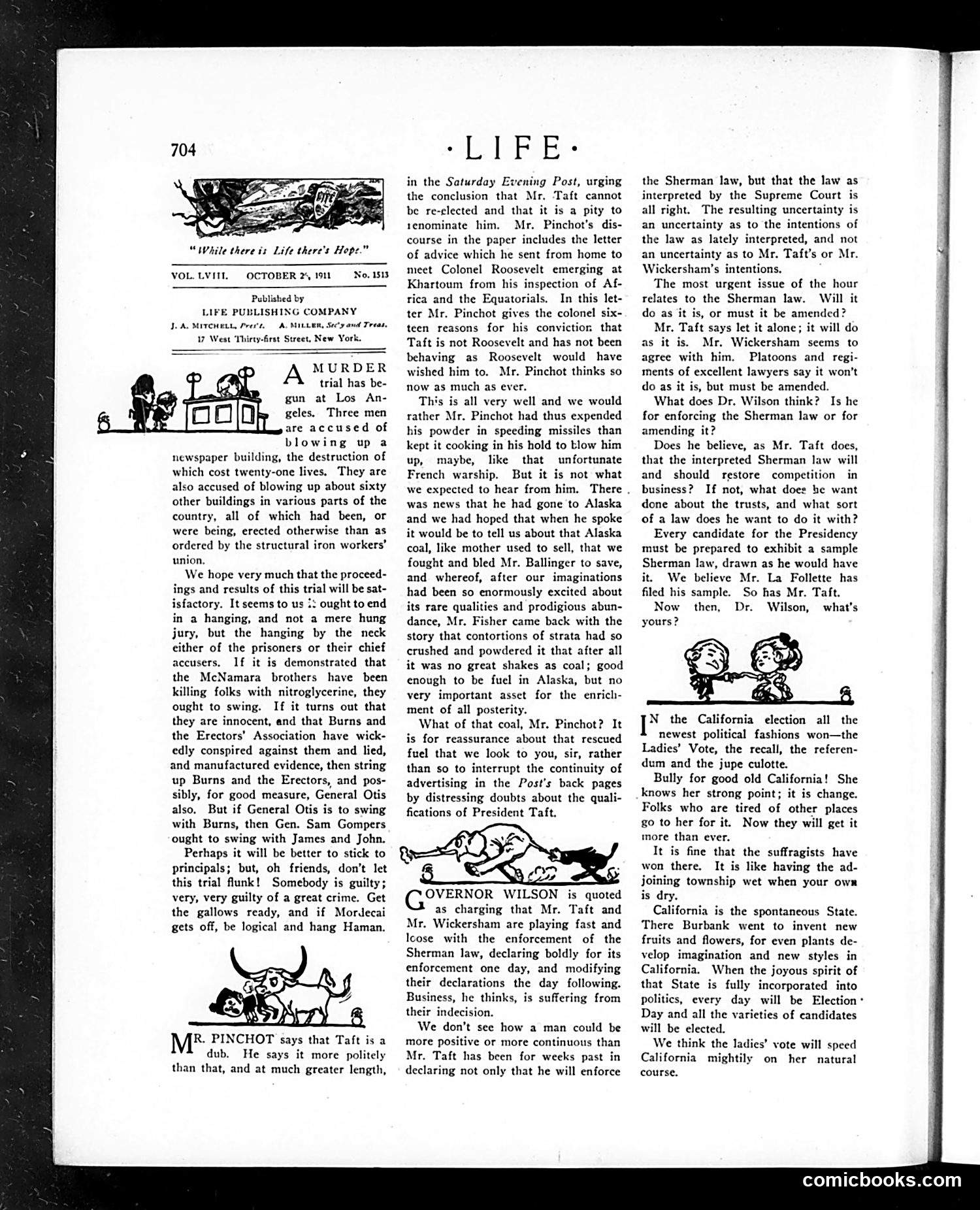 Life — October 26, 1911 — page 12: Life, 1911-10-26