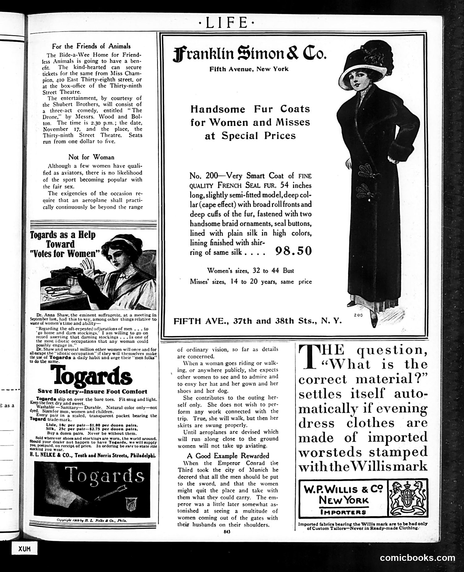 Life — November 16, 1911 — page 5: Life, 1911-11-16