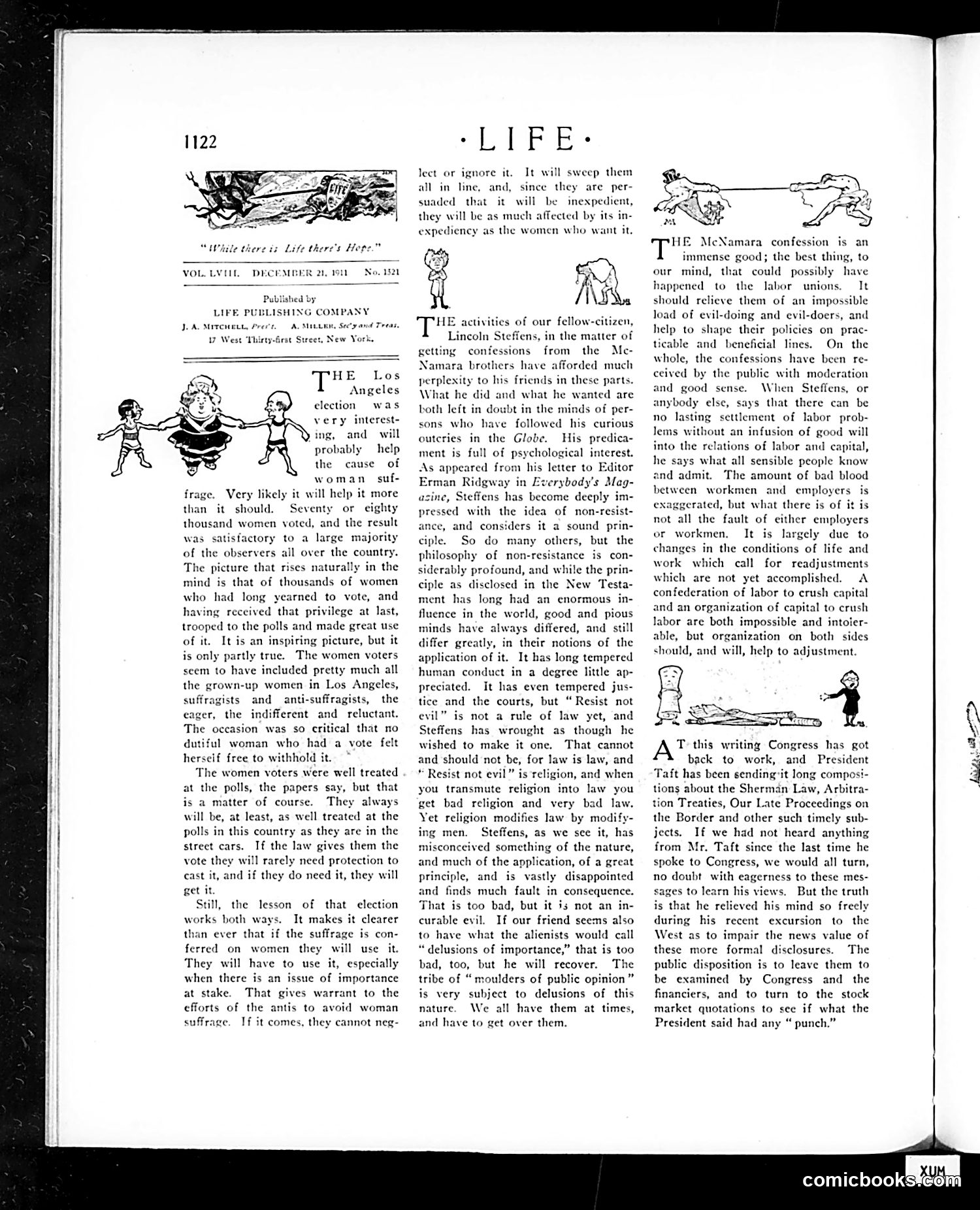 Life — December 21, 1911 — page 8: Life, 1911-12-21