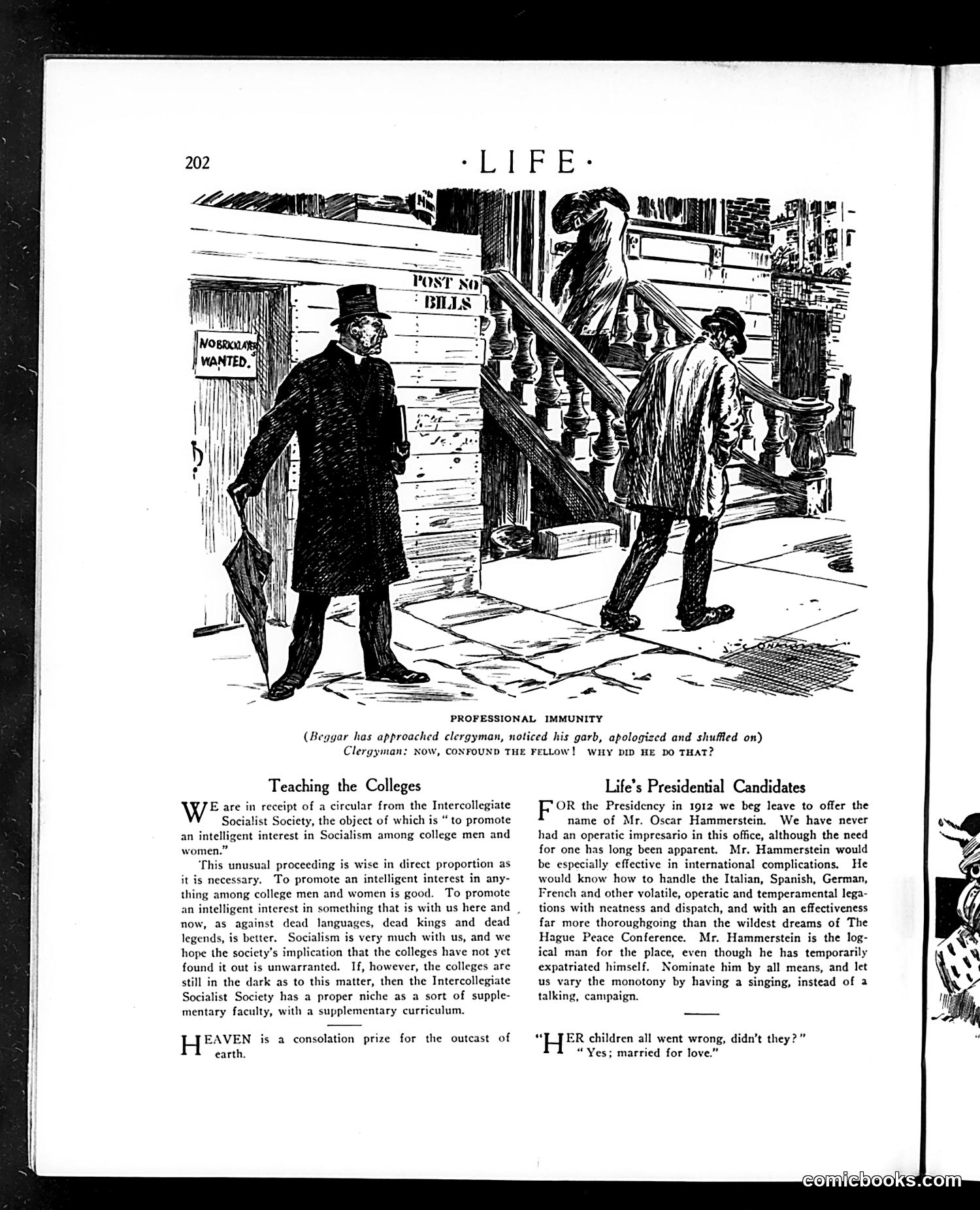 Life — January 25, 1912 — page 10: Life, 1912-01-25