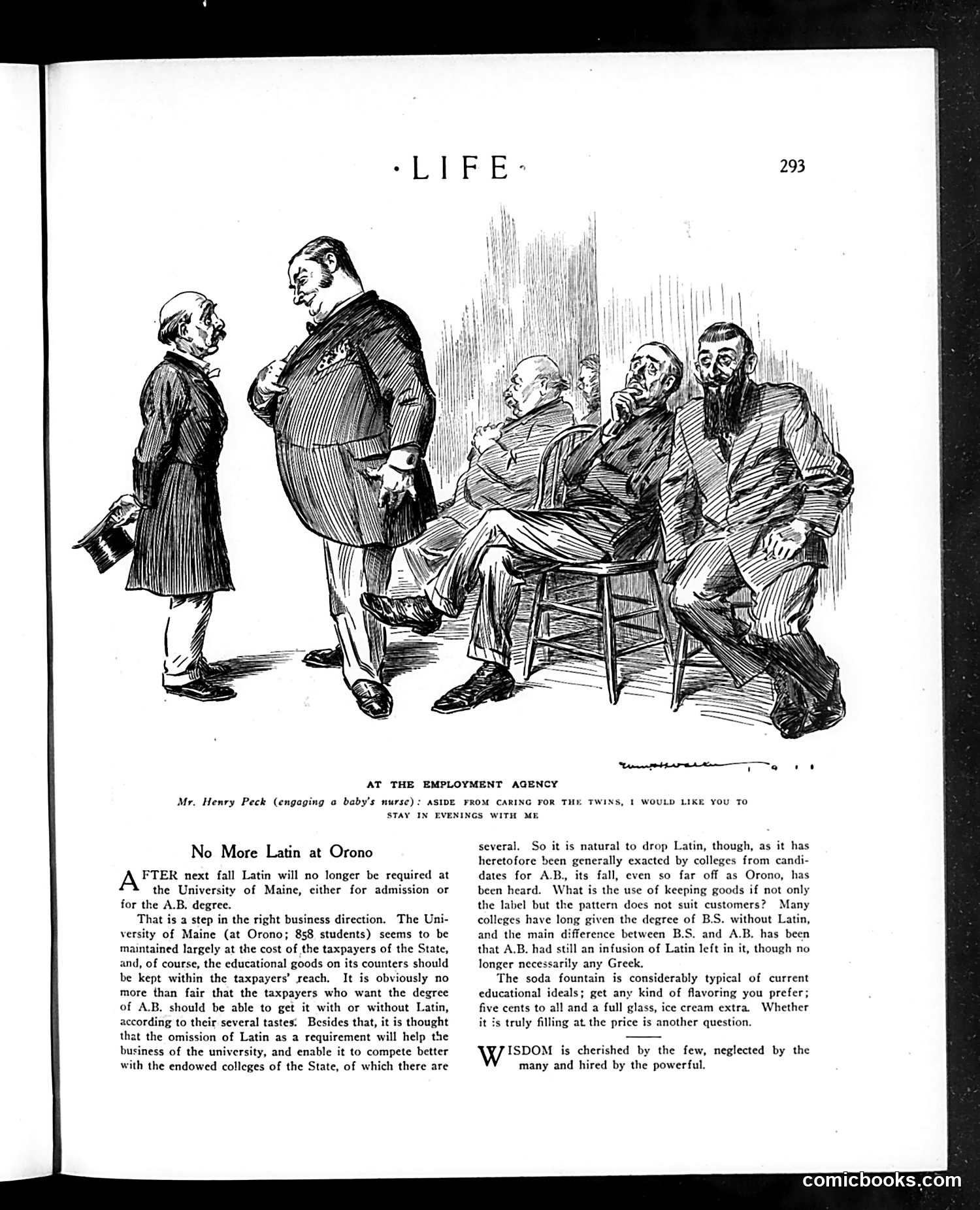 Life — February 8, 1912 — page 9: Life, 1912-02-08