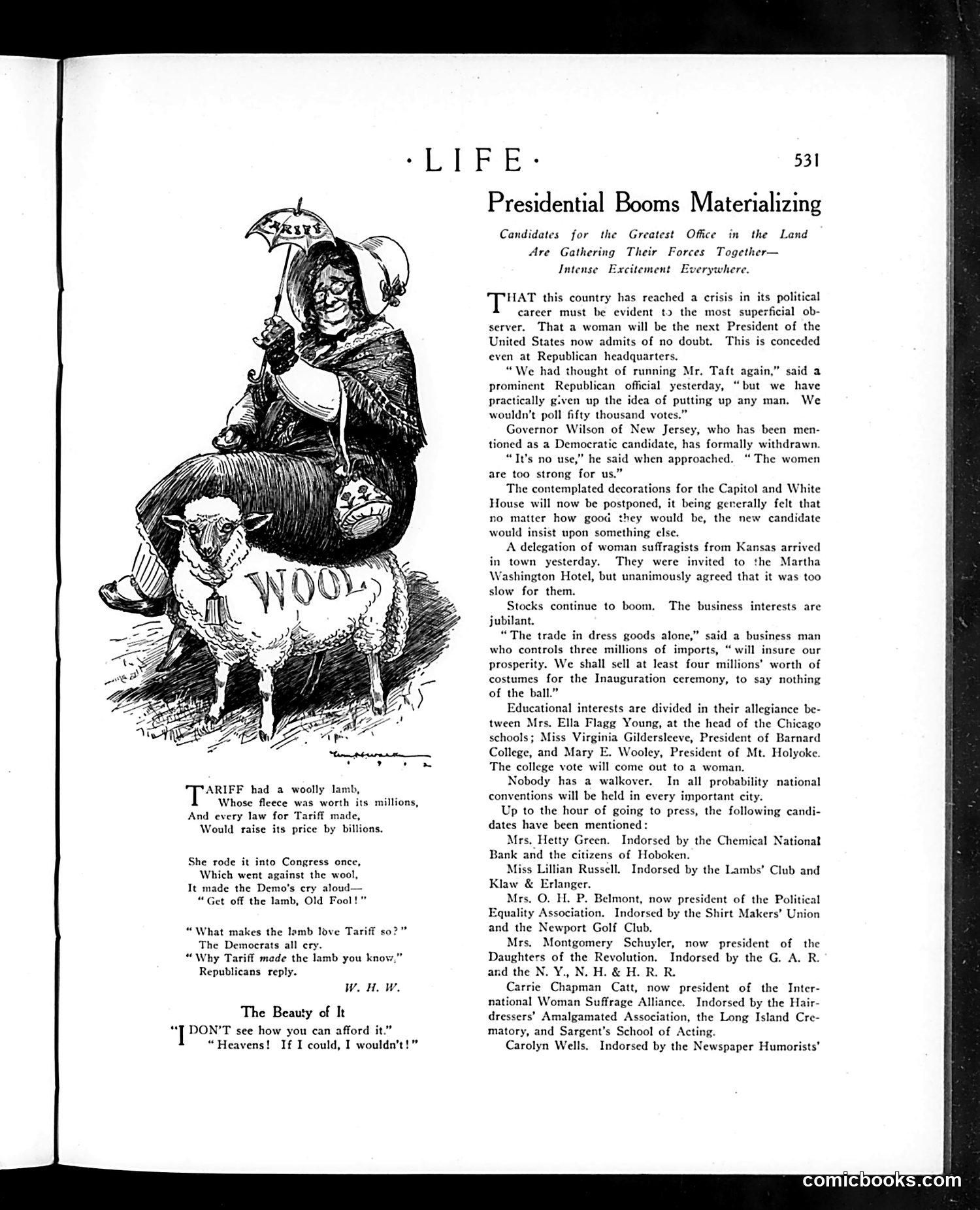 Life — March 14, 1912 — page 11: Life, 1912-03-14