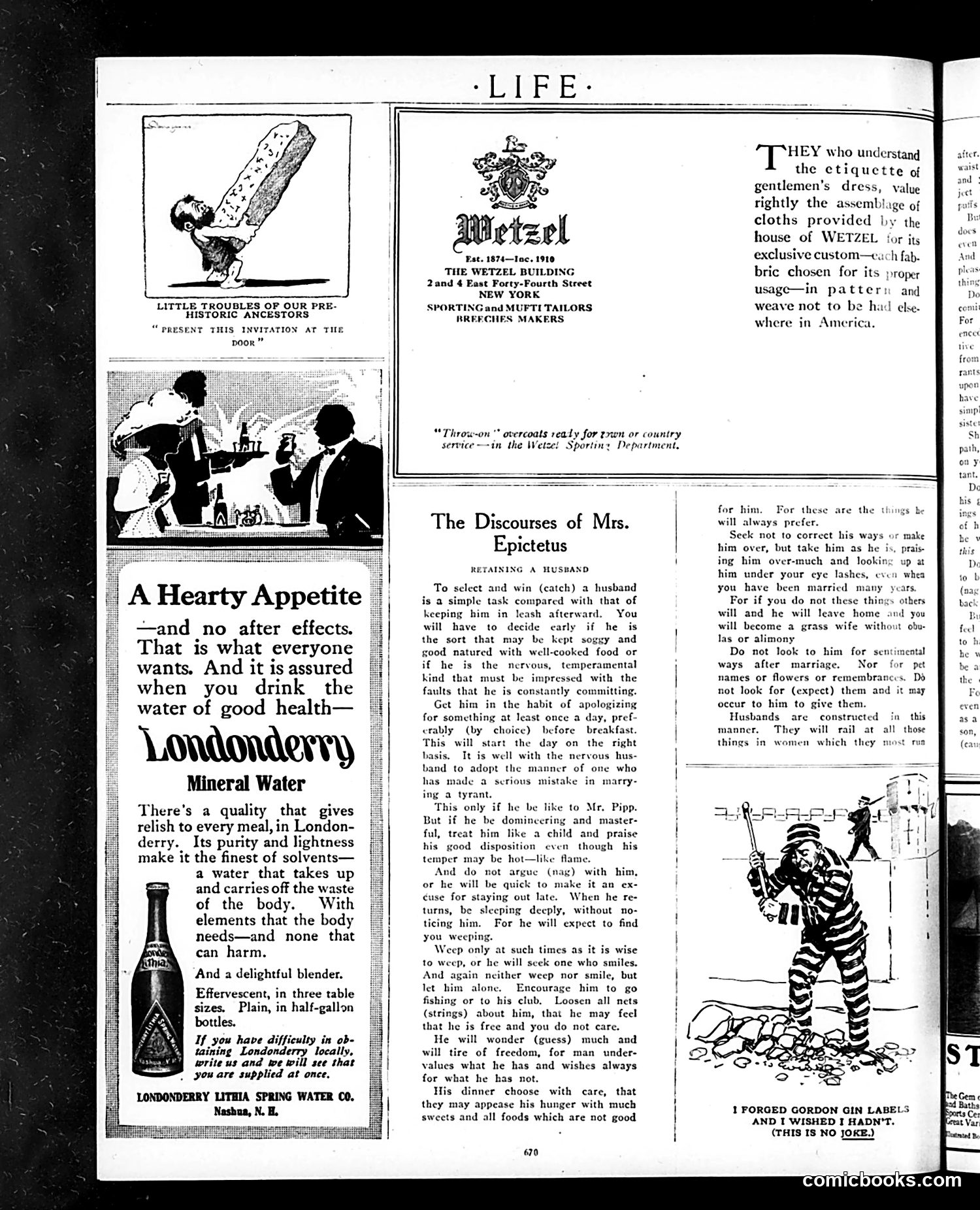Life — April 4, 1912 — page 6: Life, 1912-04-04