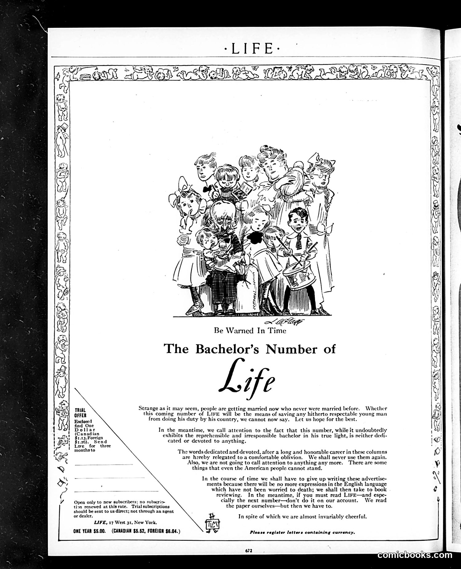 Life — April 4, 1912 — page 8: Life, 1912-04-04