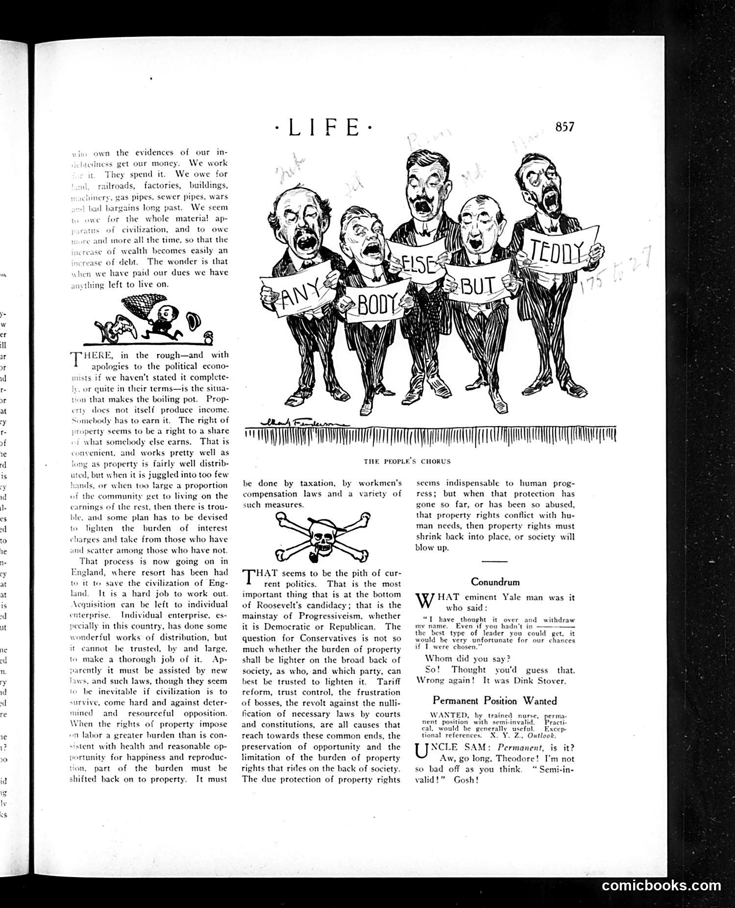 Life — April 25, 1912 — page 9: Life, 1912-04-25