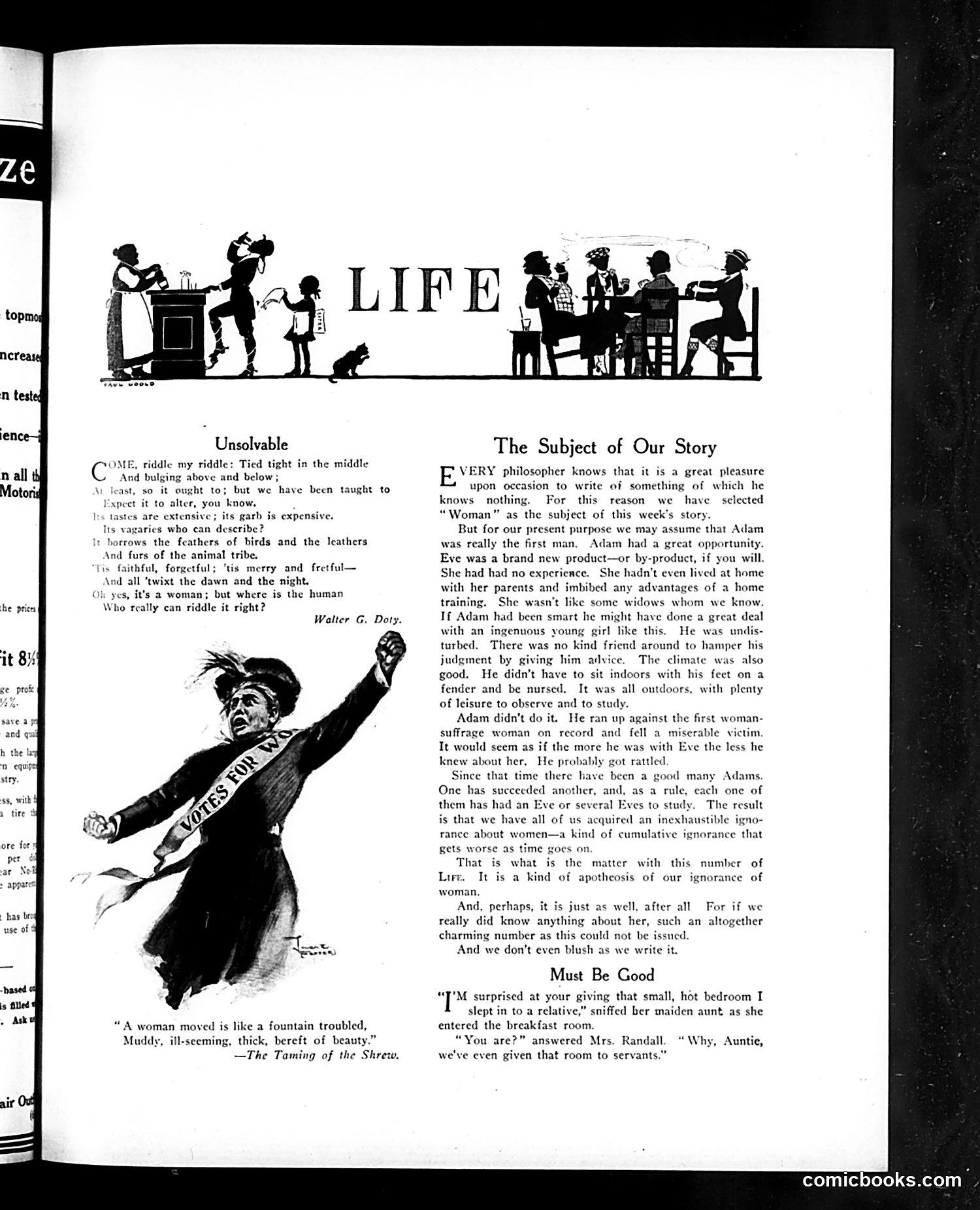 Life — May 2, 1912 — page 13: Life, 1912-05-02