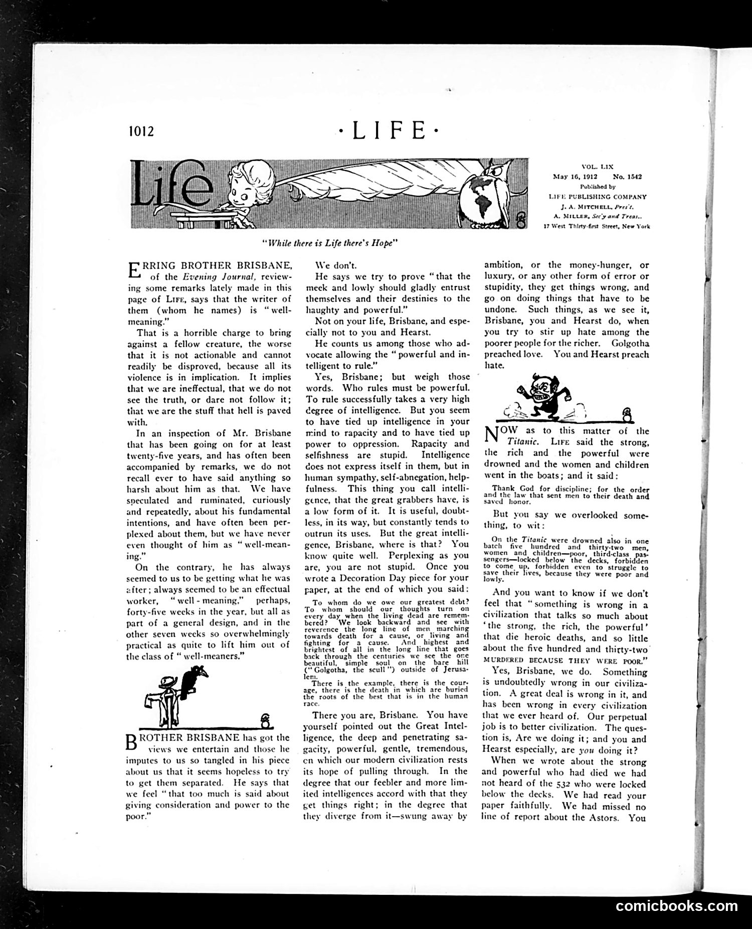Life — May 16, 1912 — page 12: Life, 1912-05-16