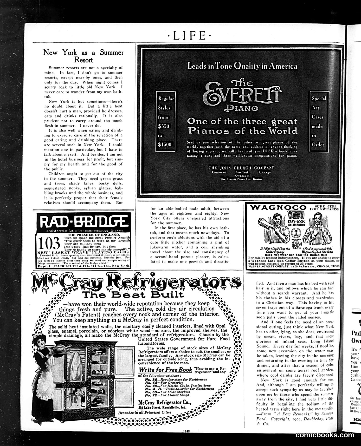 Life — June 6, 1912 — page 8: Life, 1912-06-06