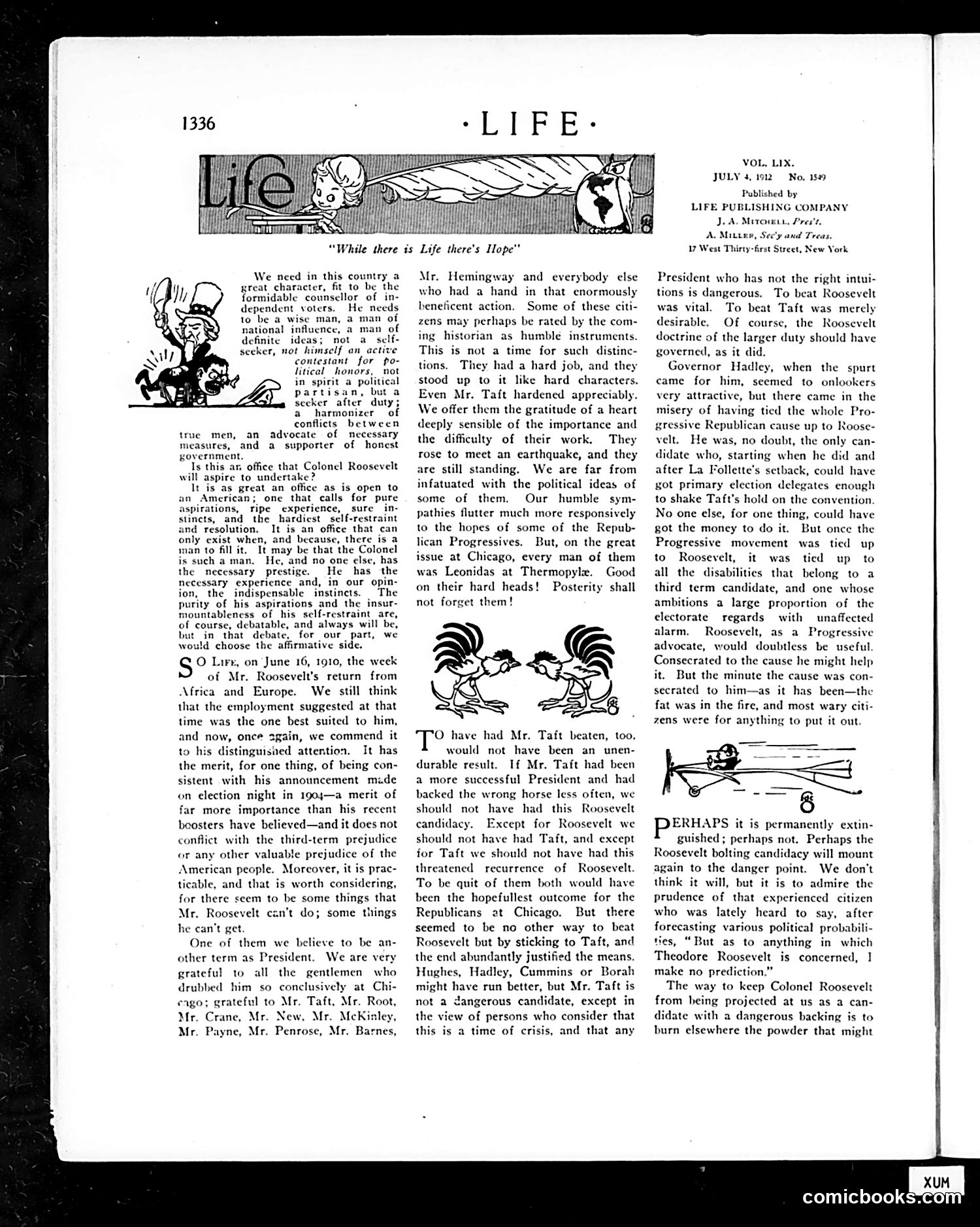 Life — July 4, 1912 — page 8: Life, 1912-07-04