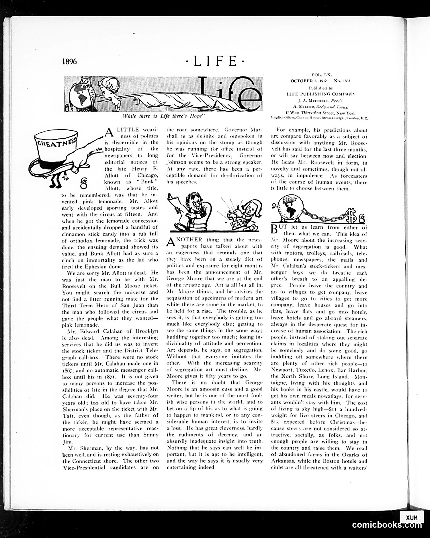 Life — October 3, 1912 — page 12: Life, 1912-10-03