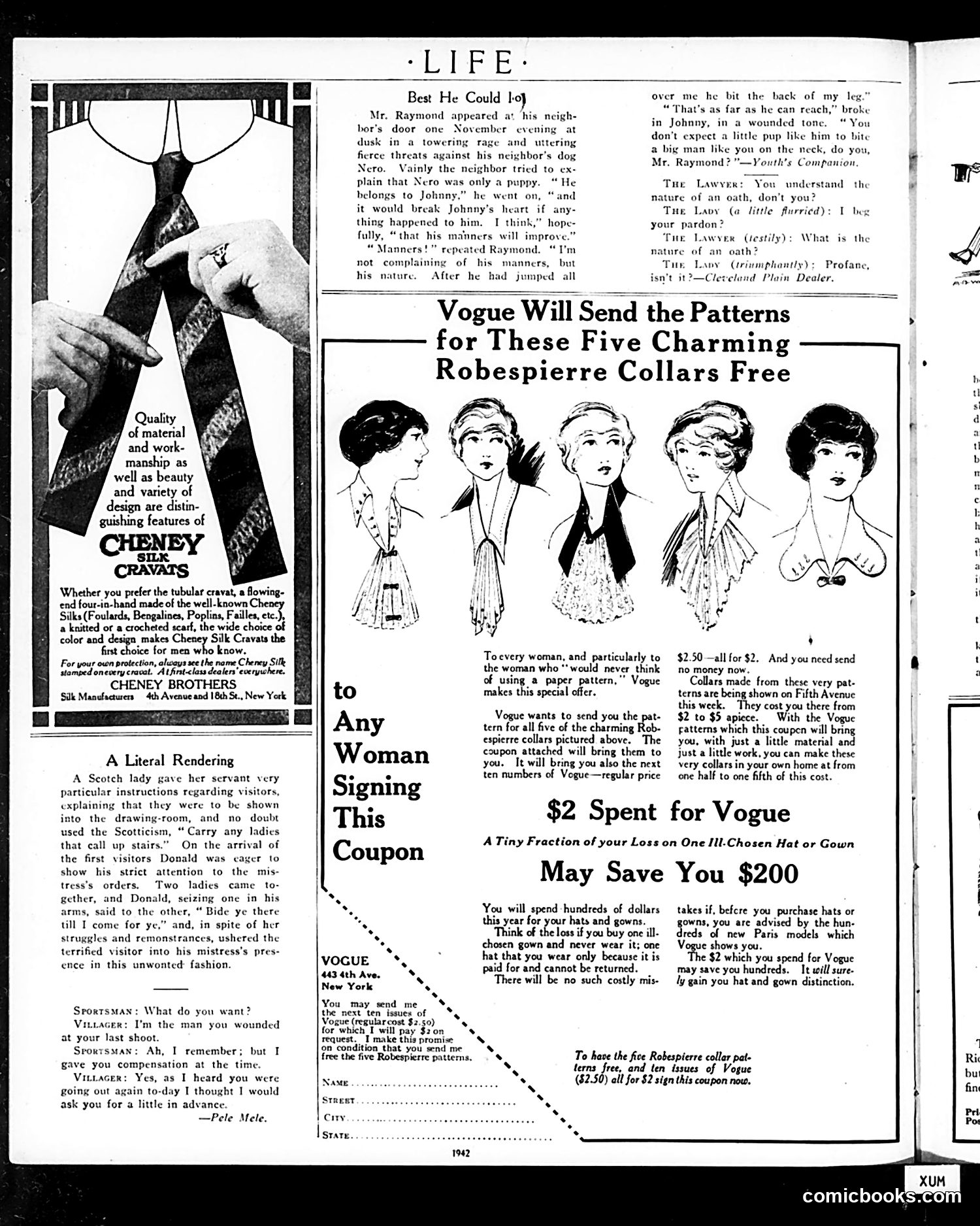Life — October 10, 1912 — page 6: Life, 1912-10-10